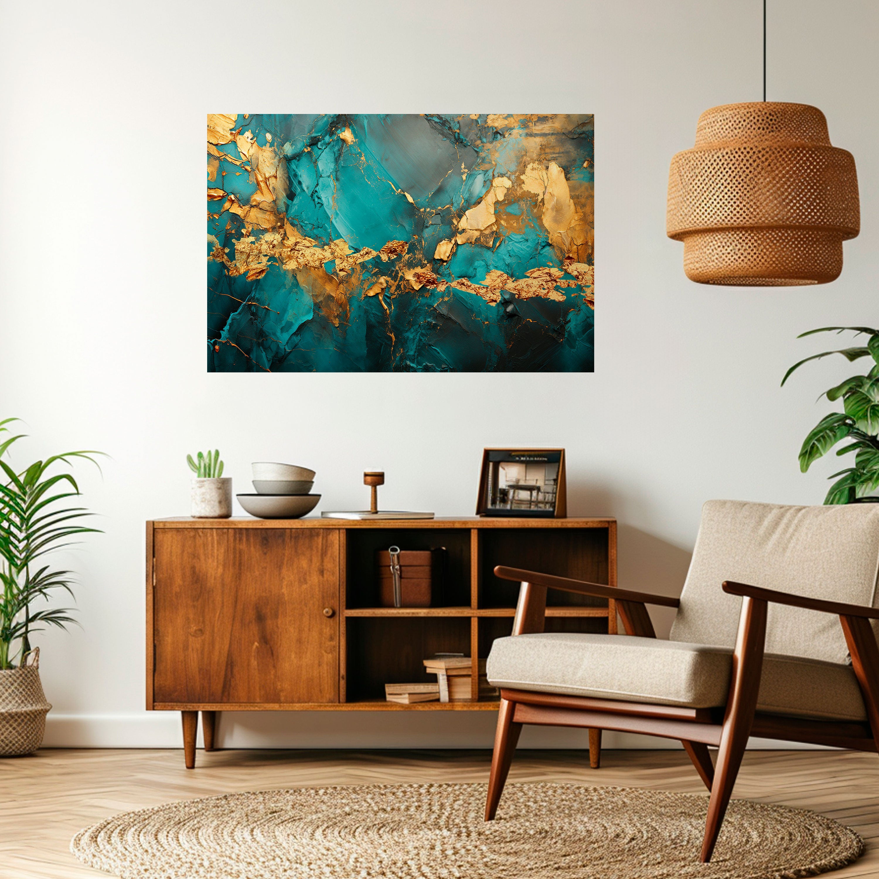 CELESTIAL GOLDRUSH Naklejka/Plakat poziomy