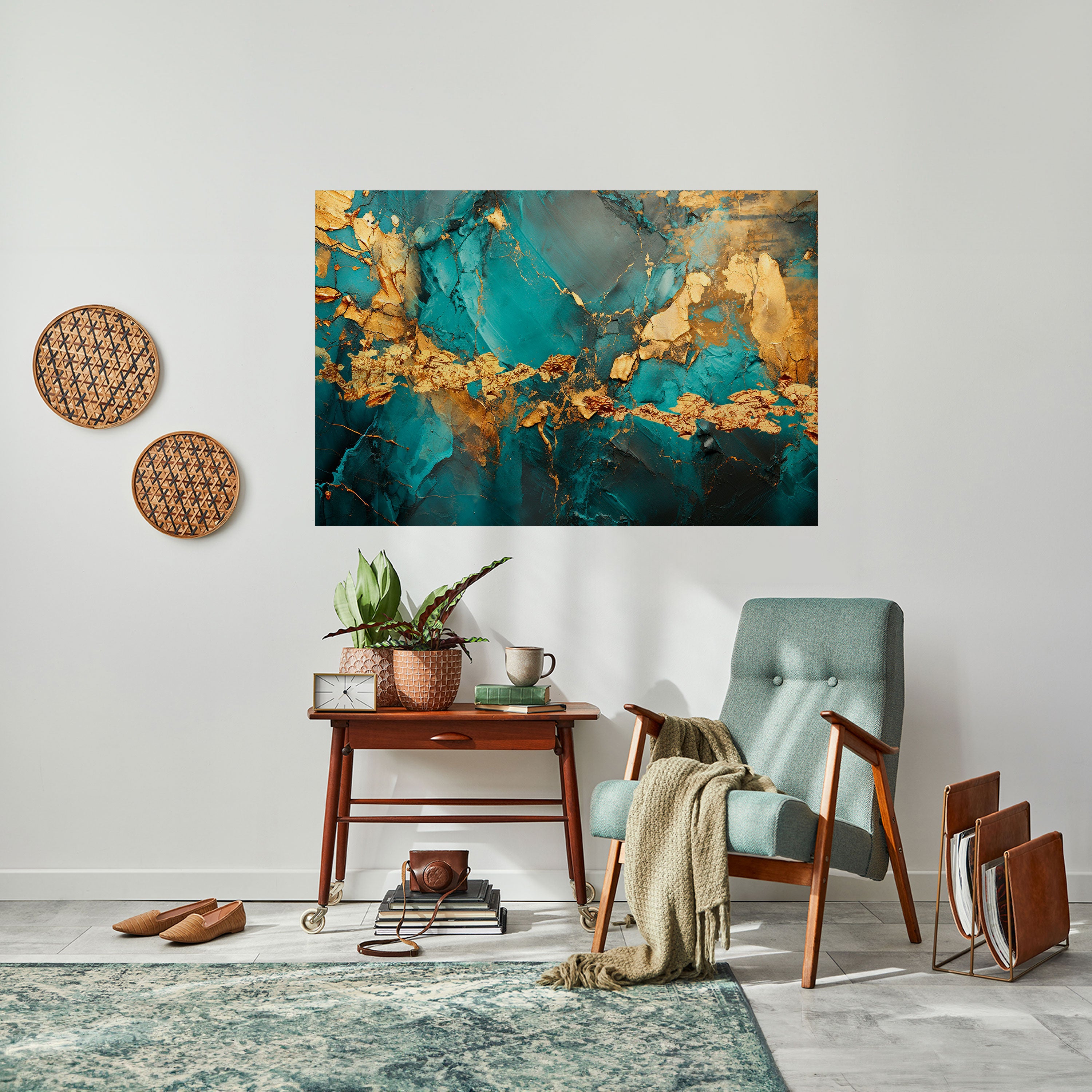 CELESTIAL GOLDRUSH Naklejka/Plakat poziomy