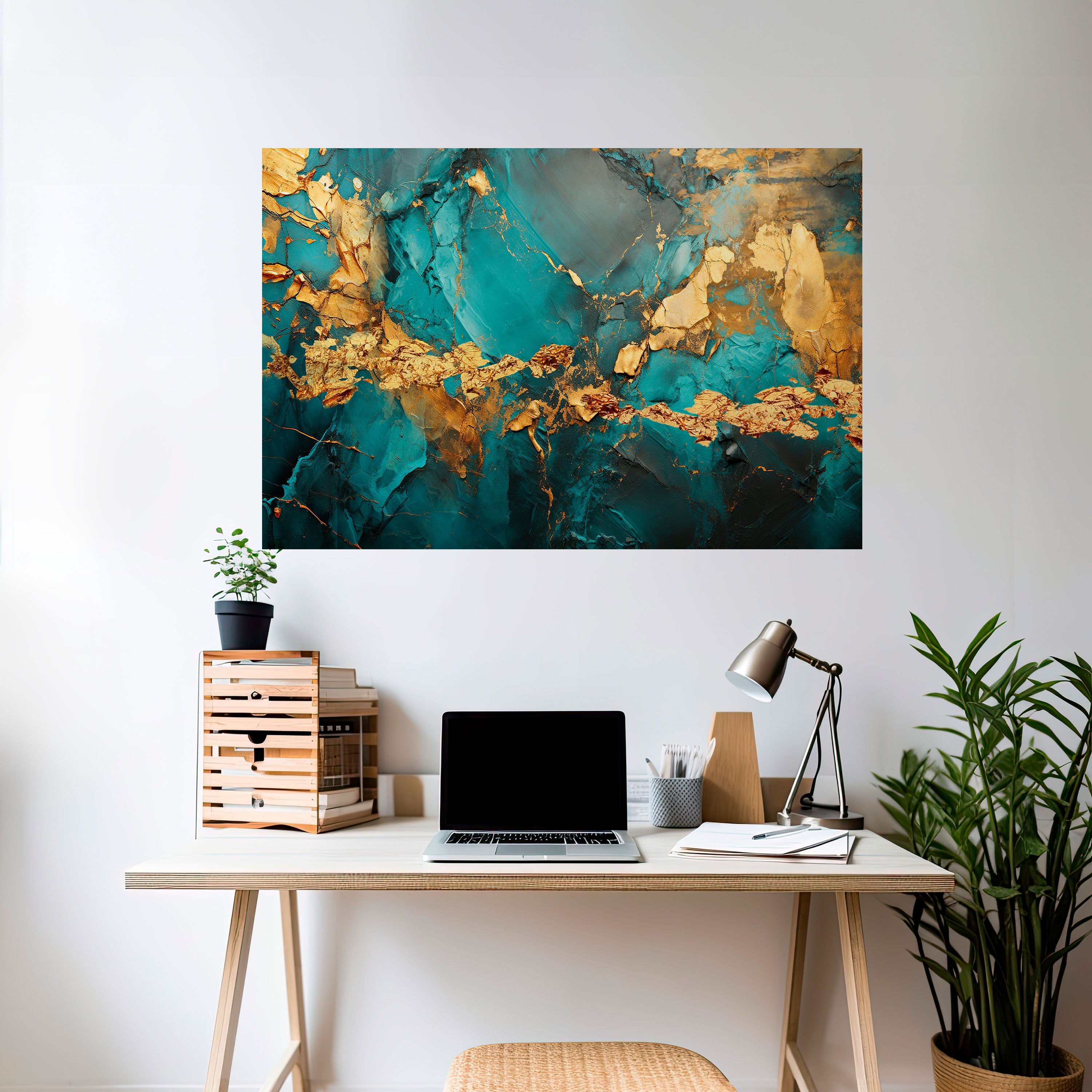 CELESTIAL GOLDRUSH Naklejka/Plakat poziomy