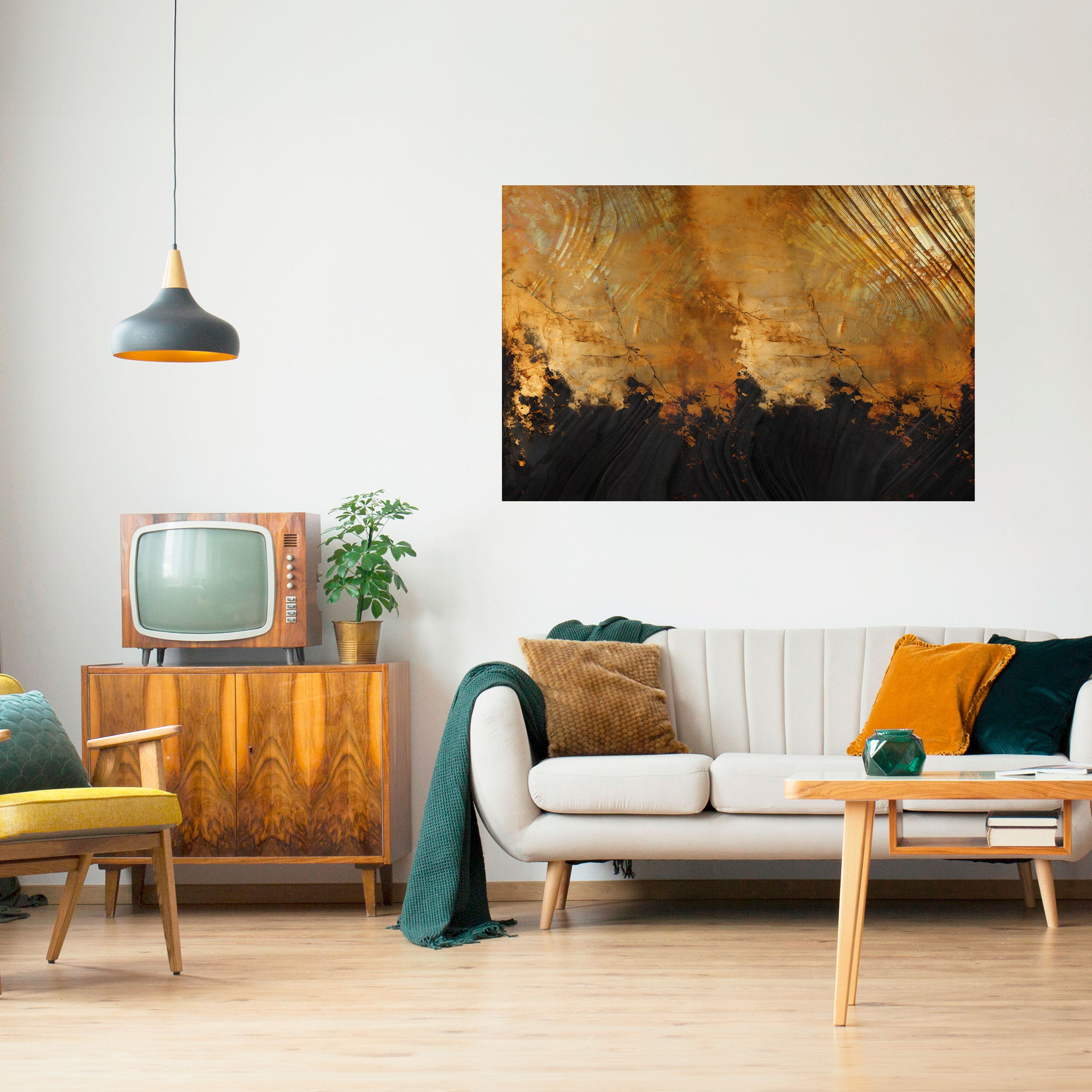 FLUID EMBER Naklejka/Plakat poziomy