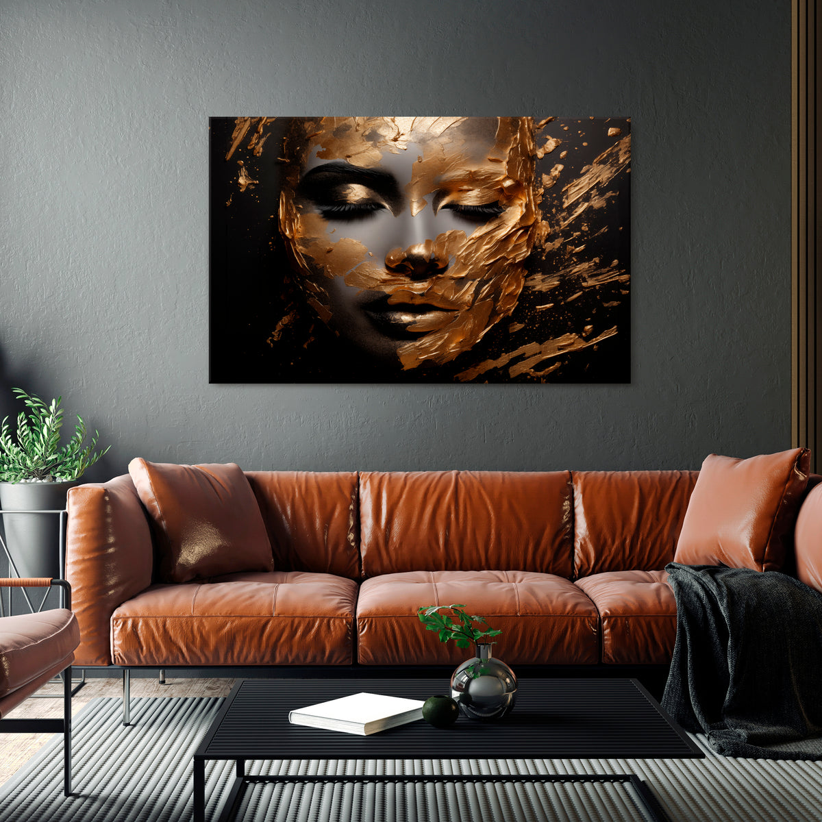 SHIMMERING ELEGANCE Poziomy obraz na płótnie