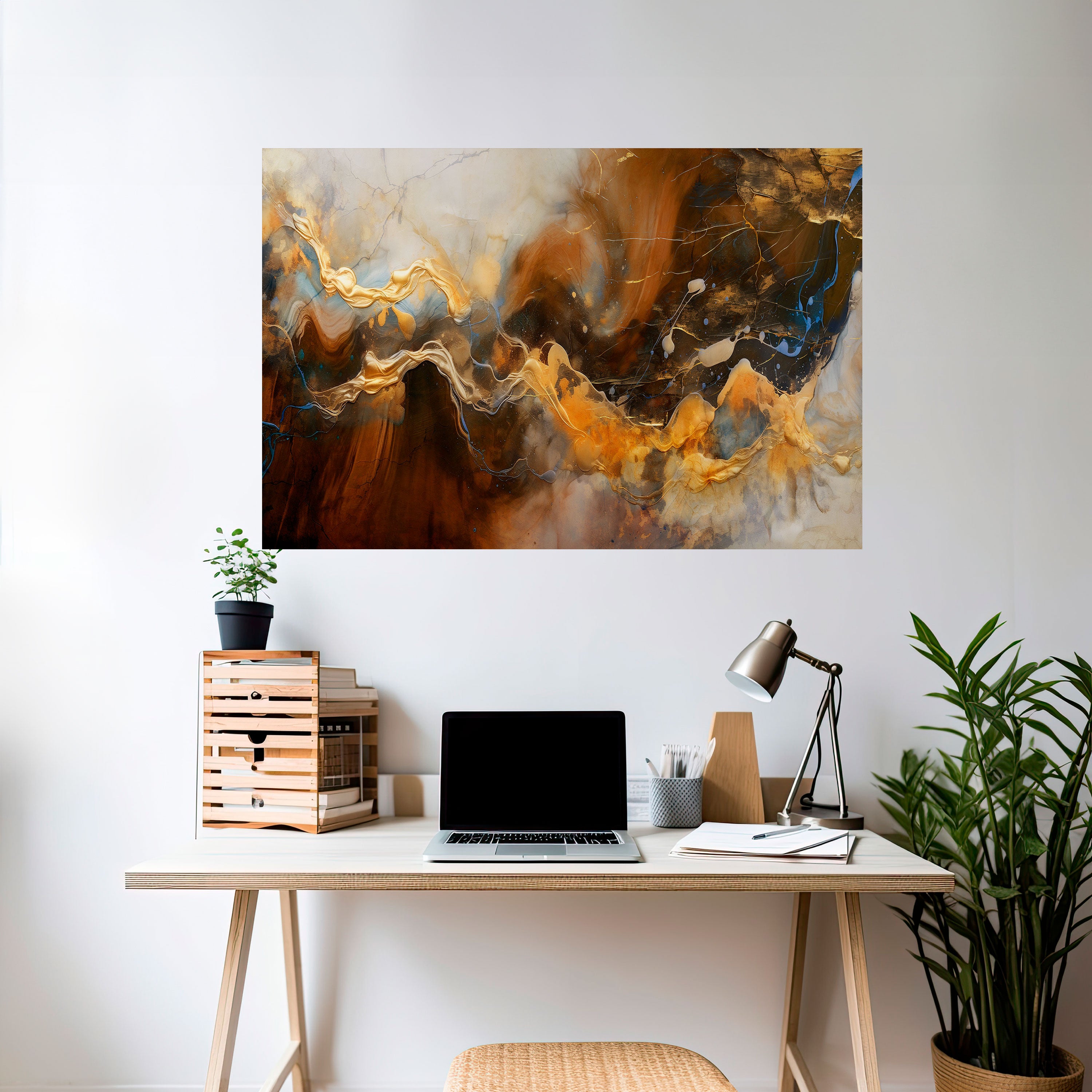 FLUID SYMPHONY Naklejka/Plakat poziomy