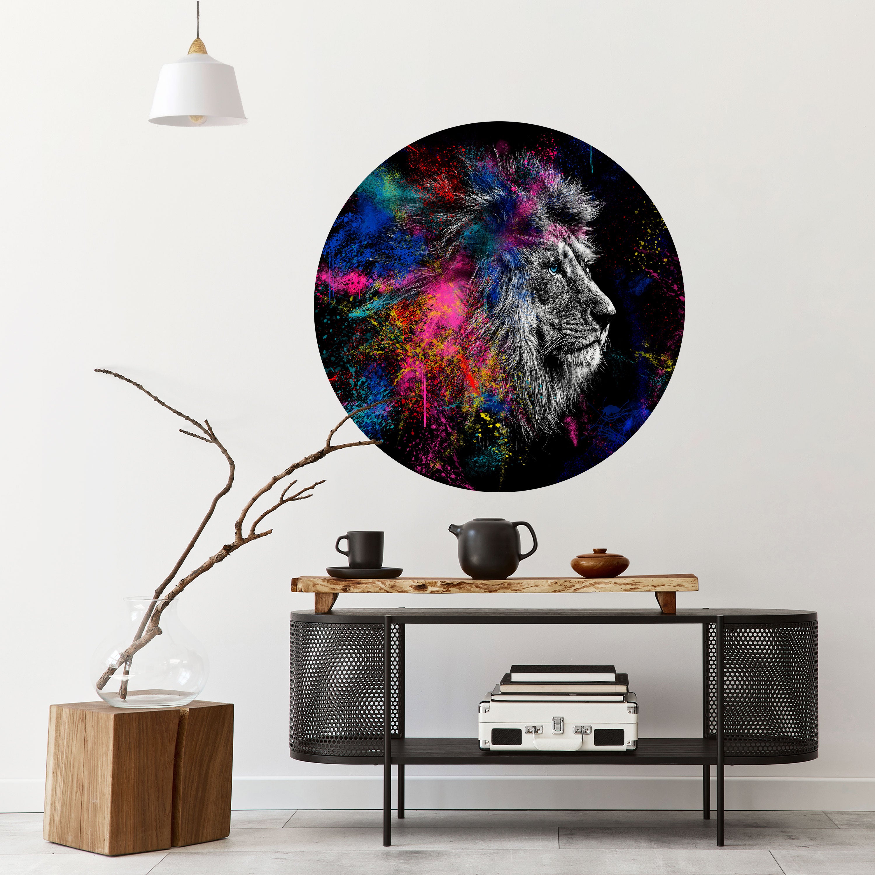 LION ARTISTRY Naklejka okrągła