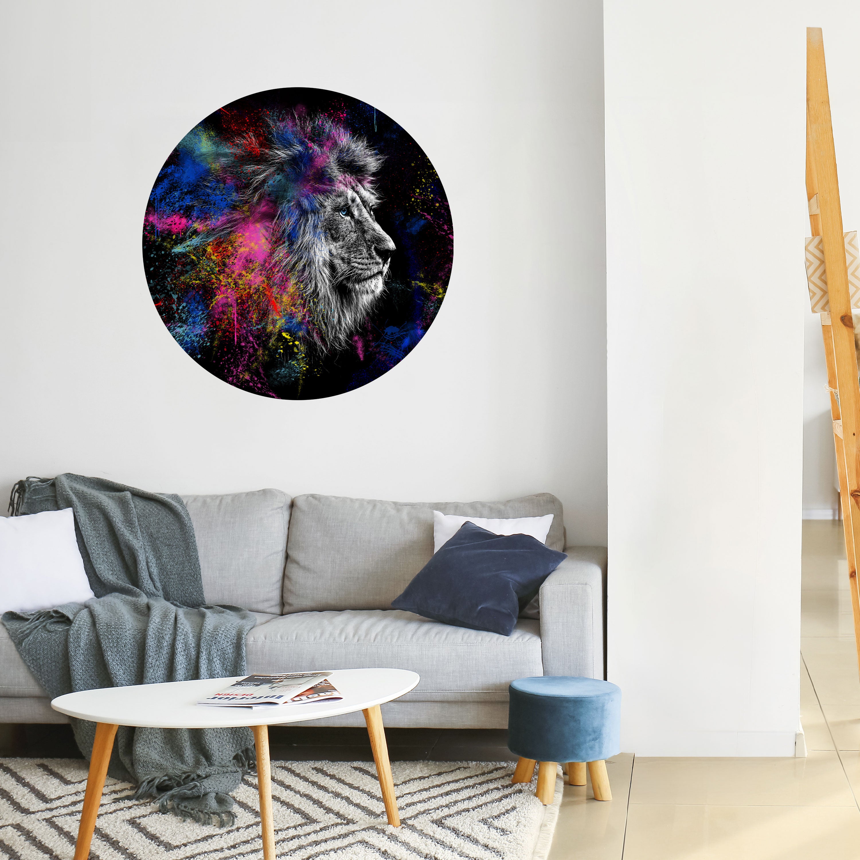 LION ARTISTRY Naklejka okrągła