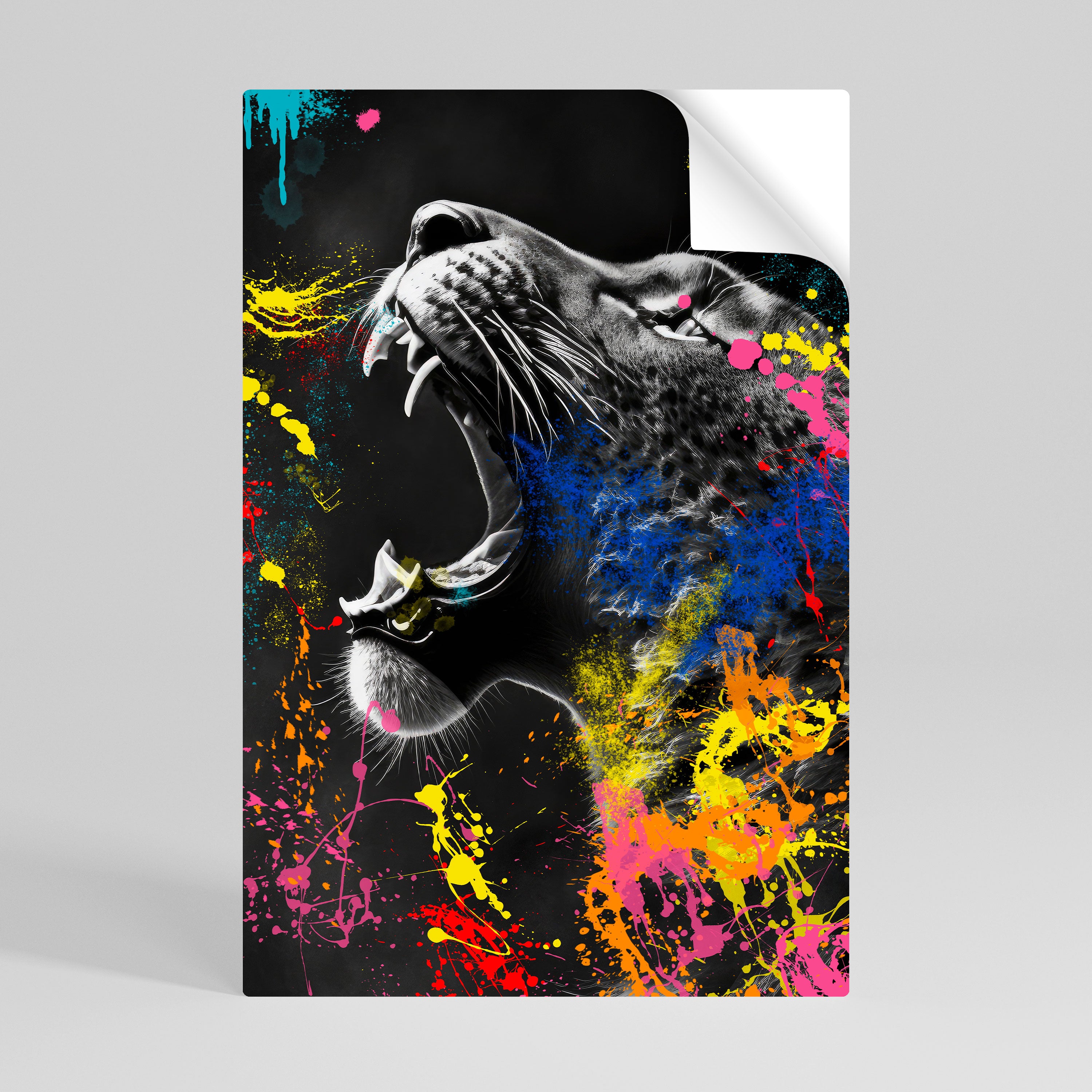 LEOPARD ARTISTRY Naklejka/Plakat pionowy