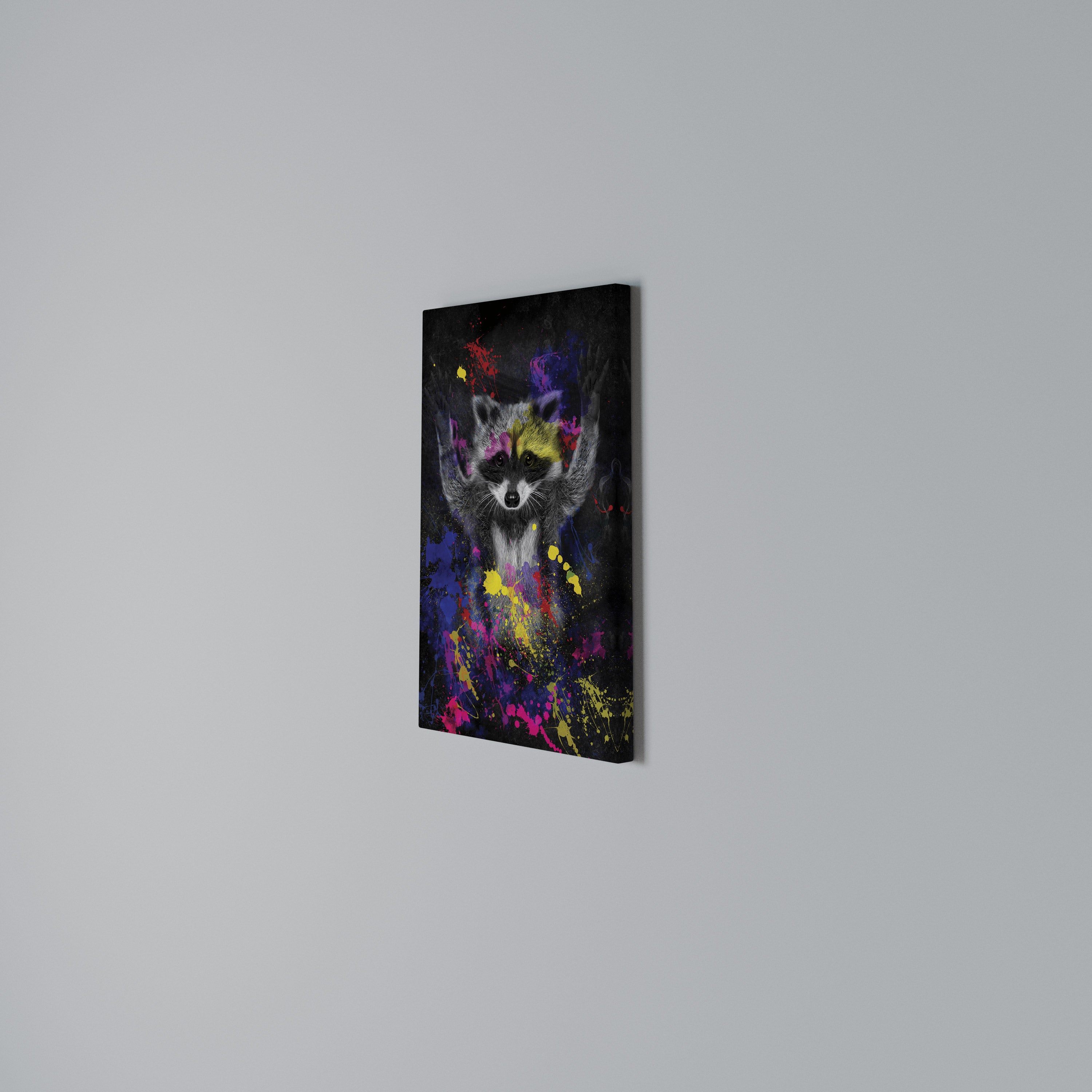 RACCOON ARTISTRY Pionowy obraz na płótnie