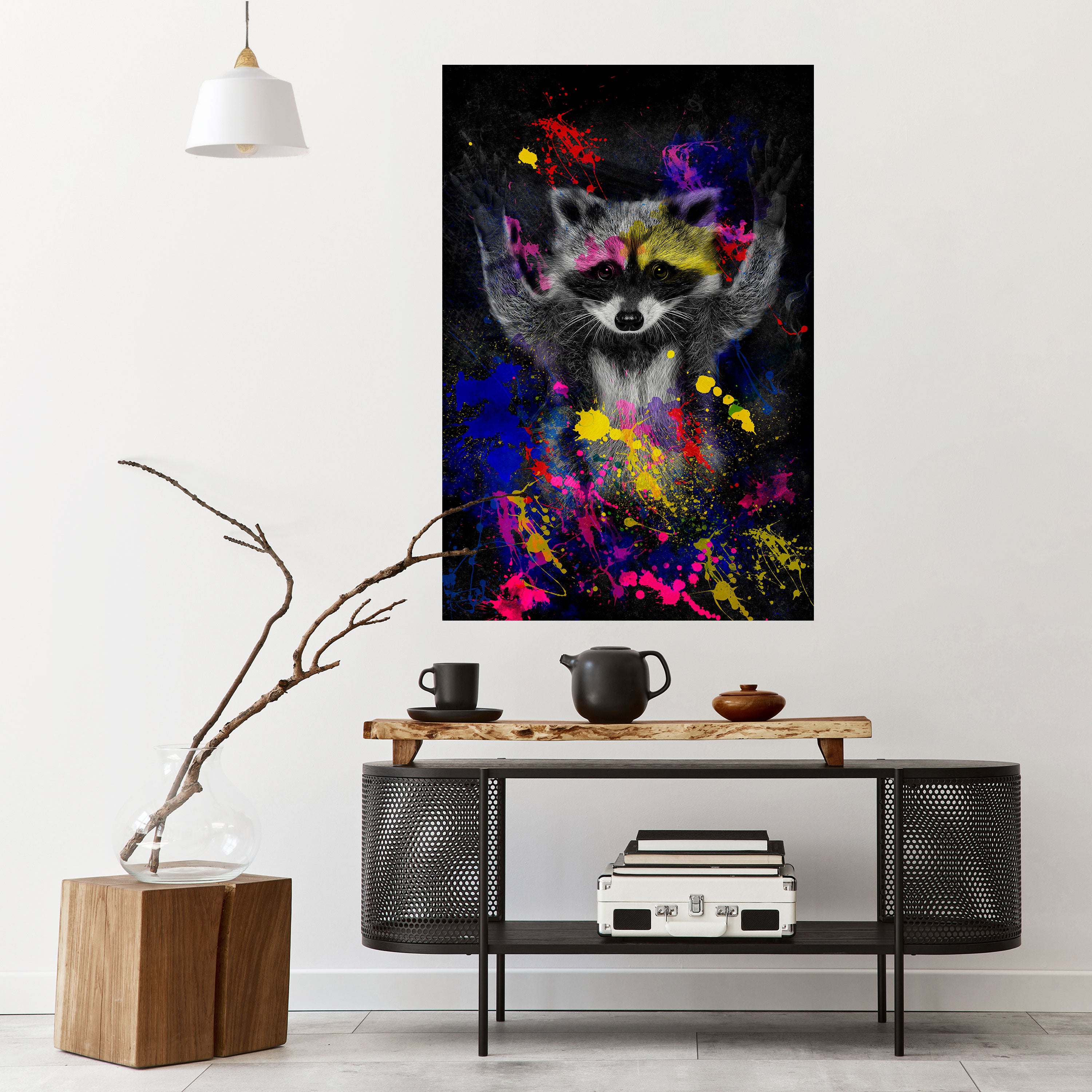 RACCOON ARTISTRY Naklejka/Plakat pionowy