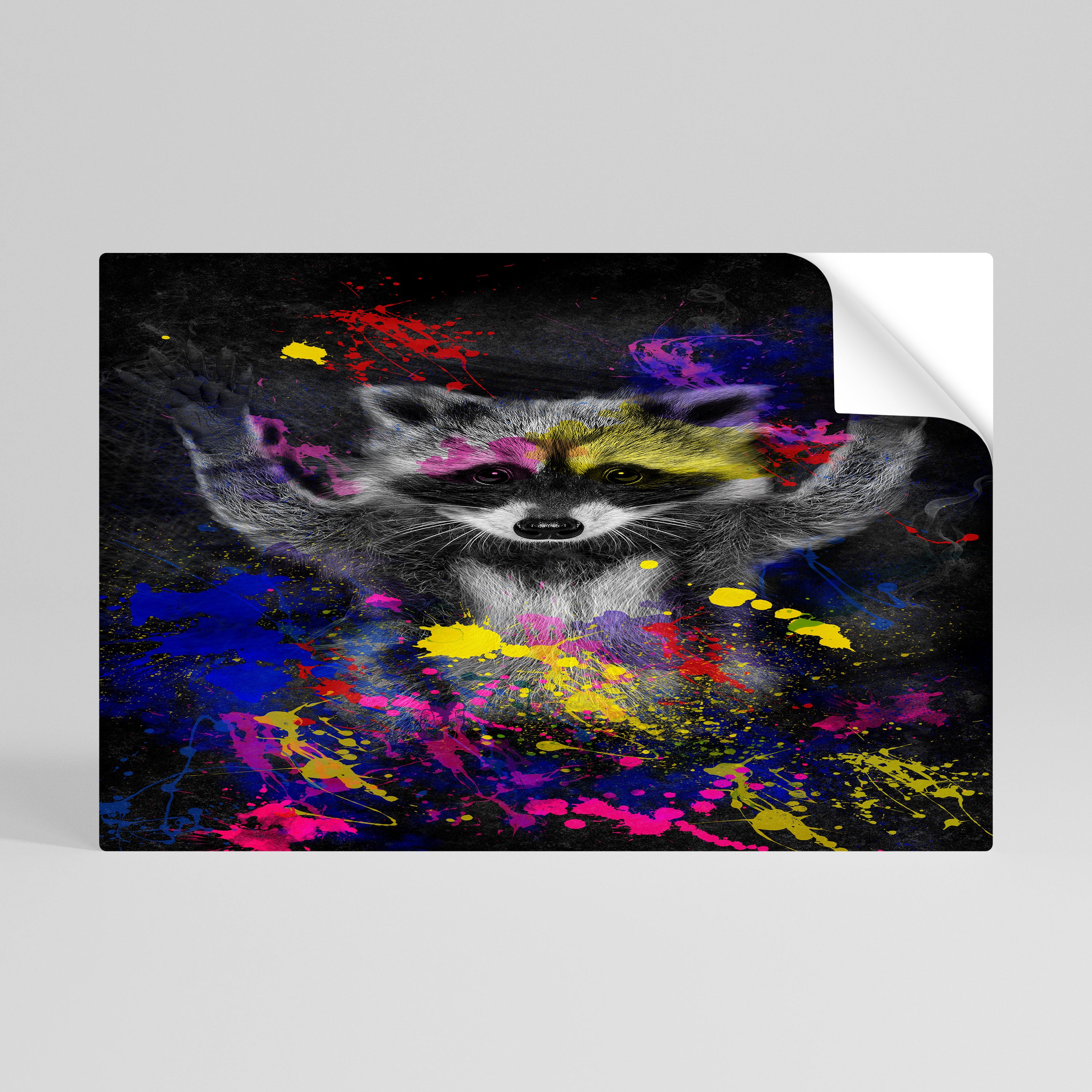 RACCOON ARTISTRY Naklejka/Plakat poziomy