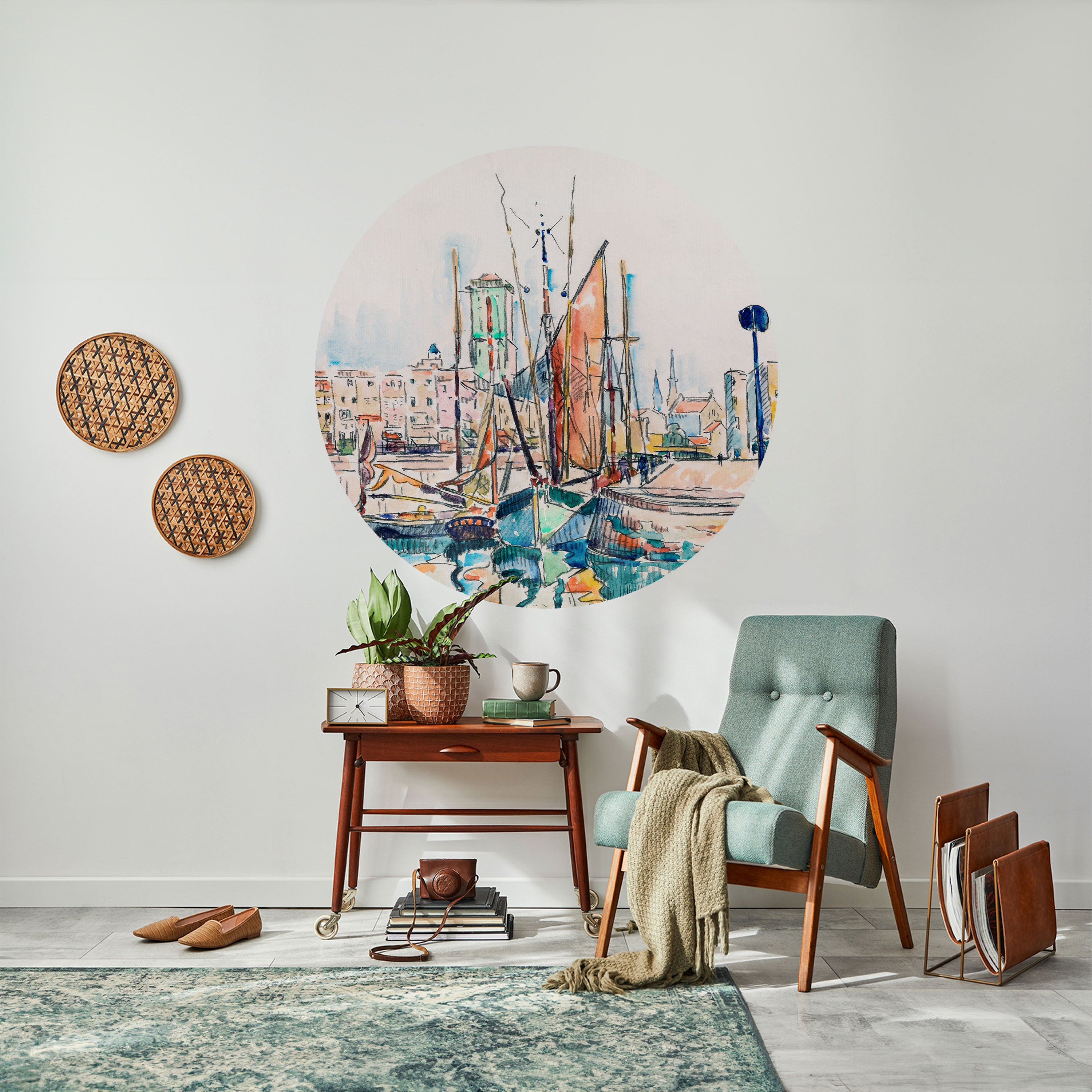 LA ROCHELLE Naklejka okrągła