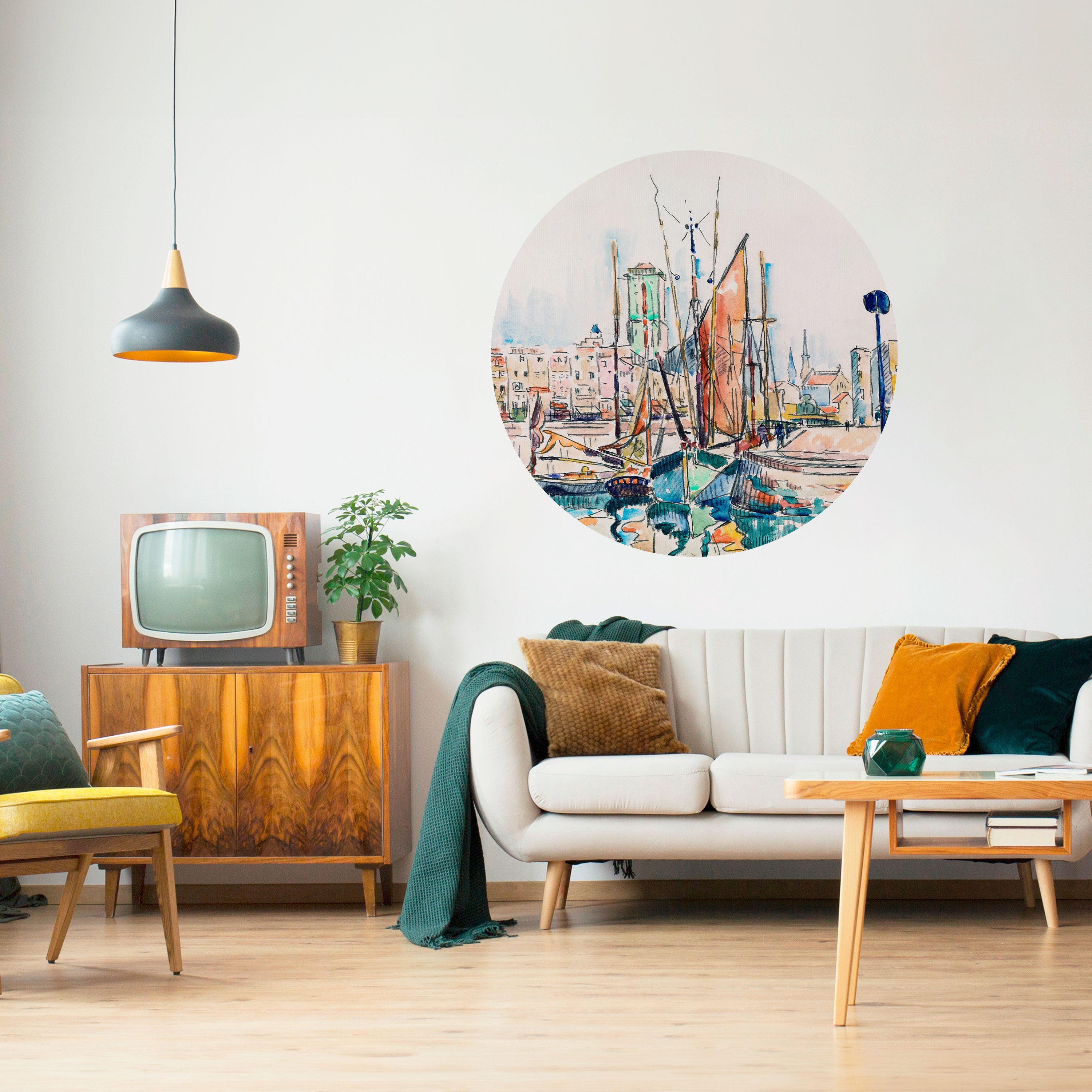 LA ROCHELLE Naklejka okrągła