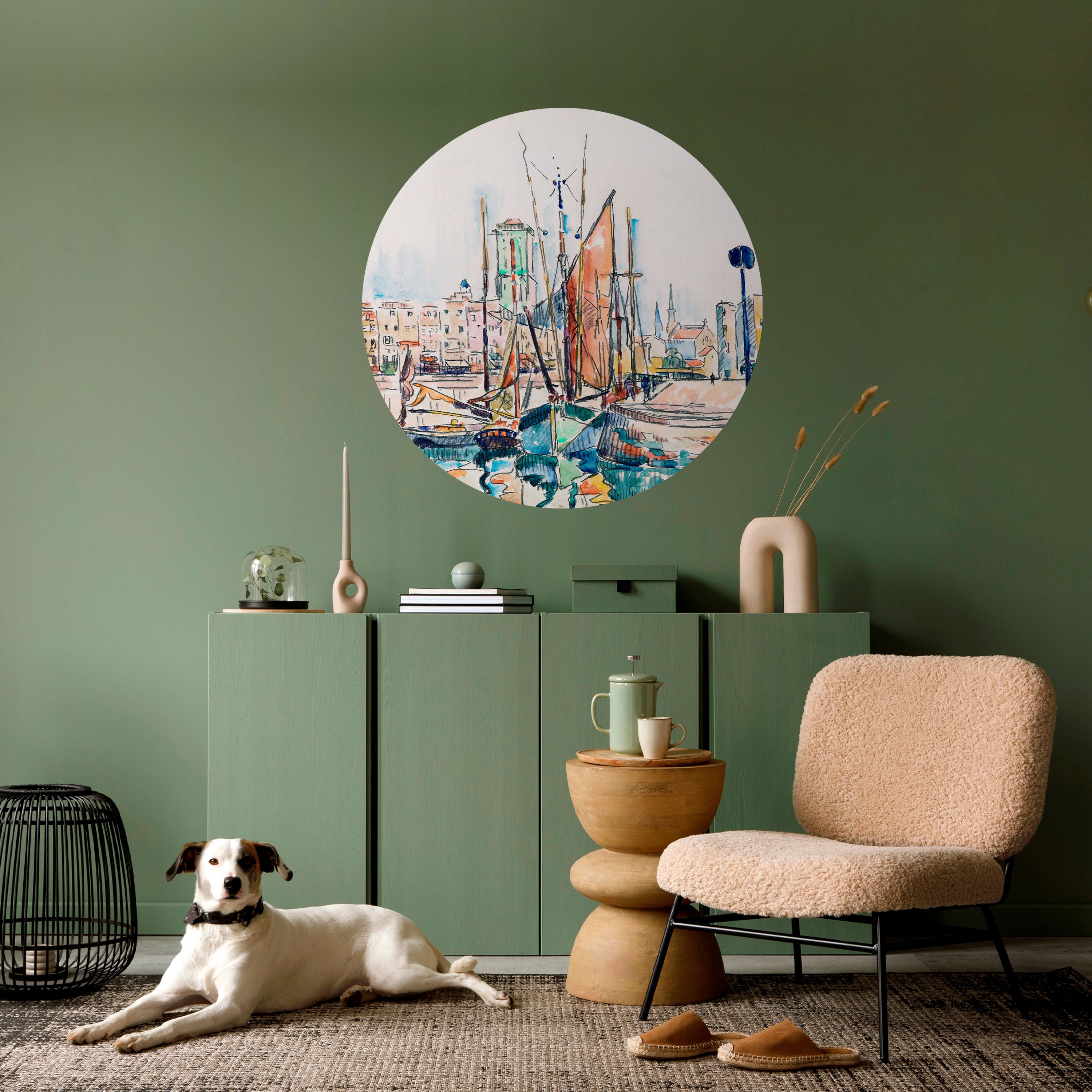 LA ROCHELLE Naklejka okrągła