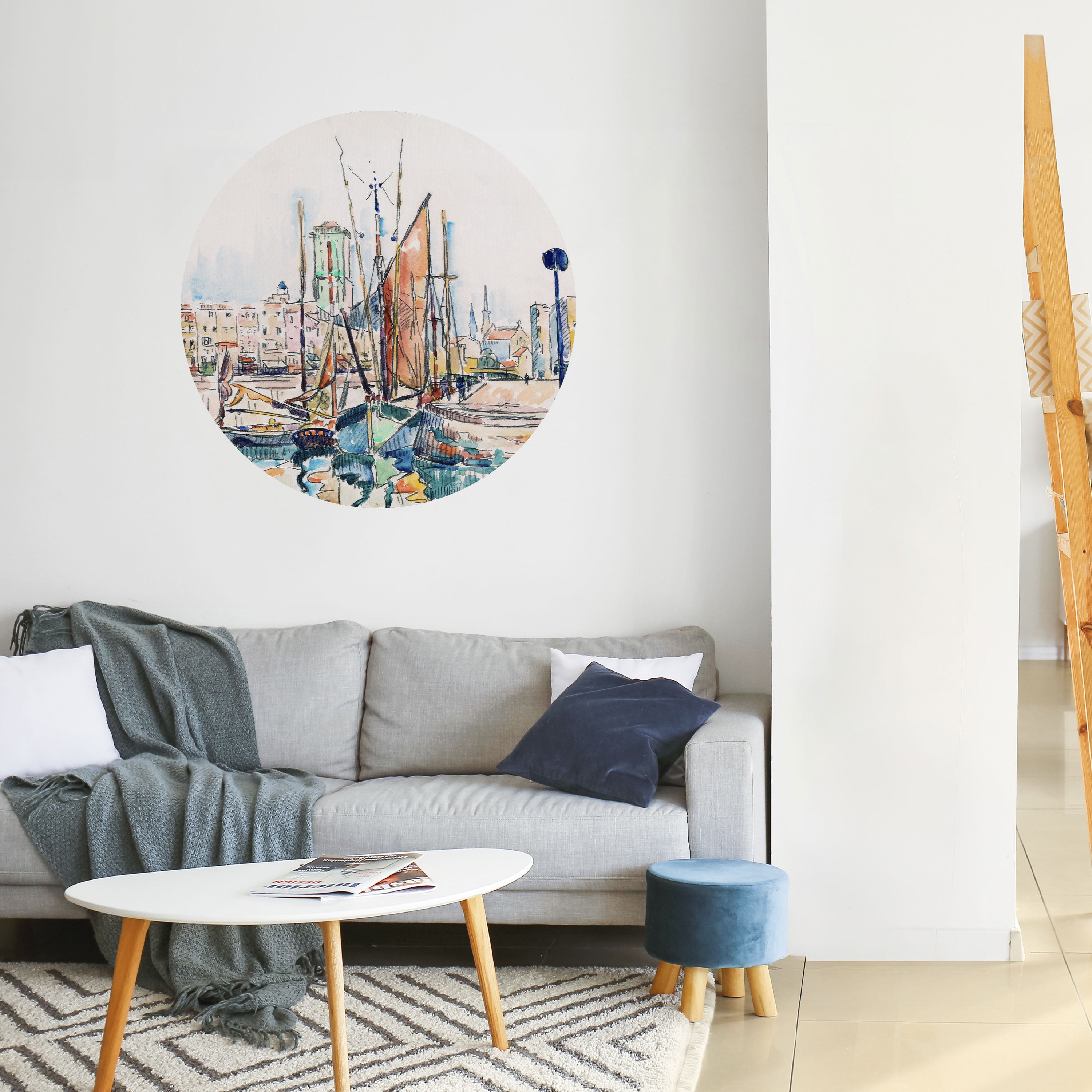 LA ROCHELLE Naklejka okrągła