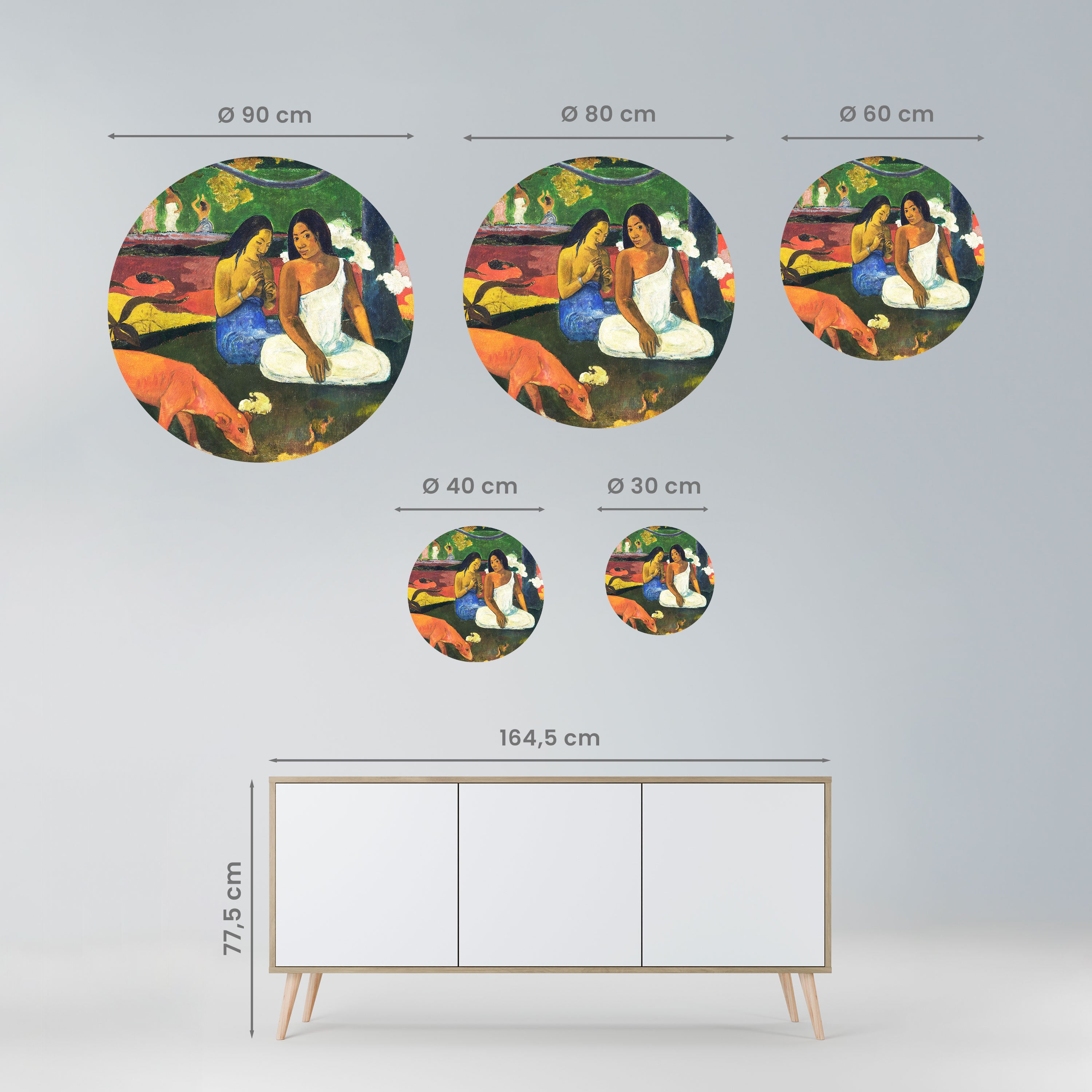 AREAREA BY GAUGUIN Naklejka okrągła