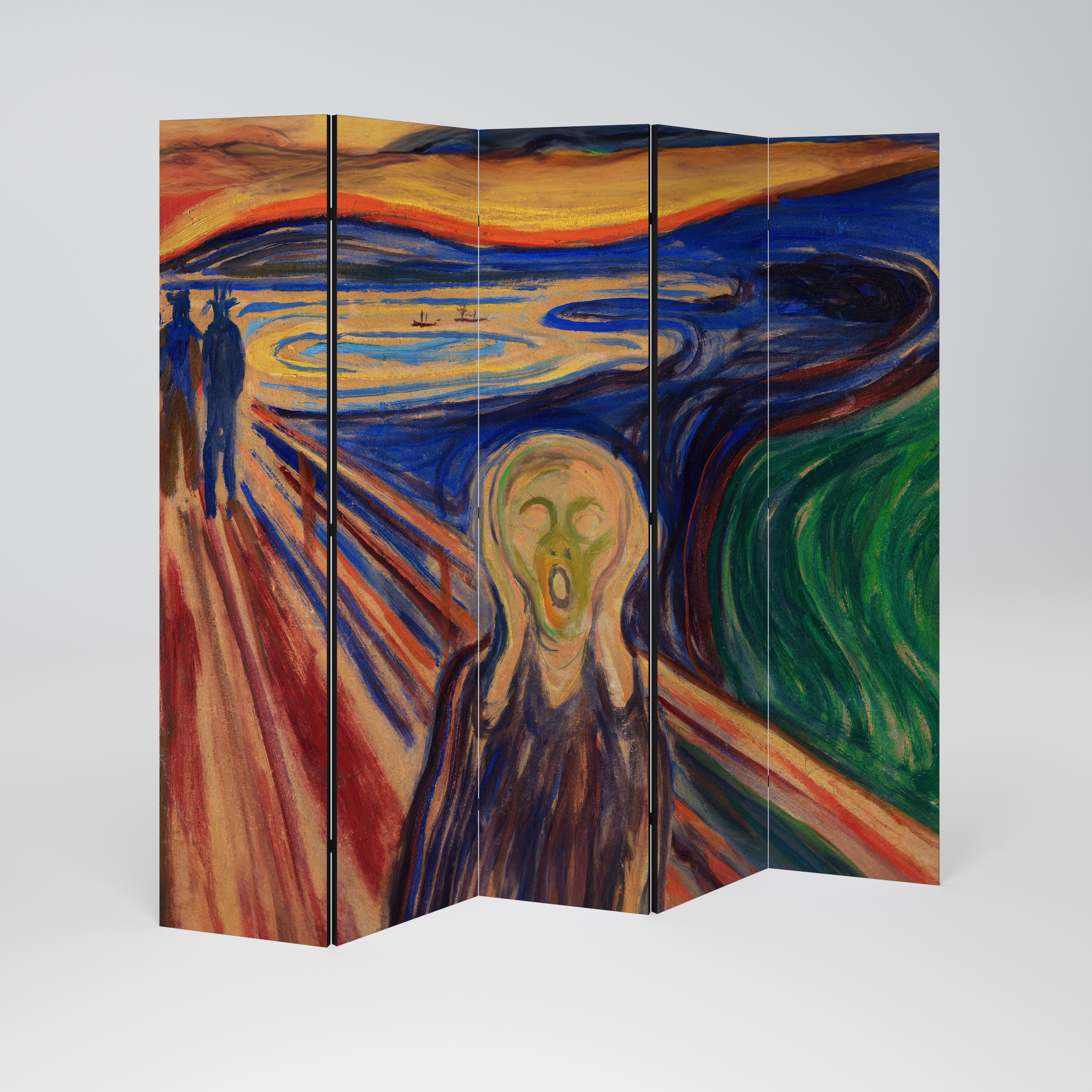 THE SCREAM Dekoracyjny parawan 5-skrzydłowy
