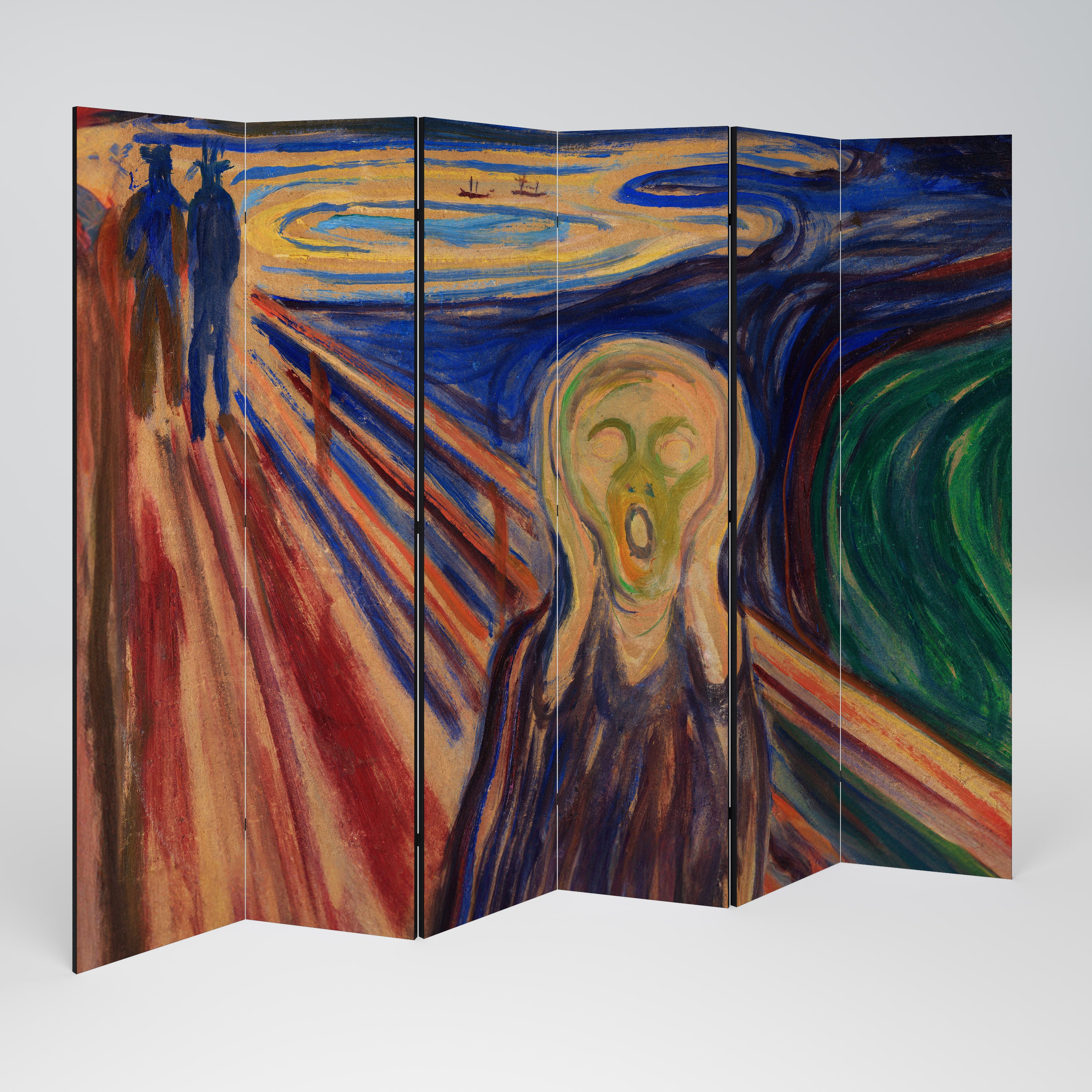 THE SCREAM Dekoracyjny parawan 6-skrzydłowy