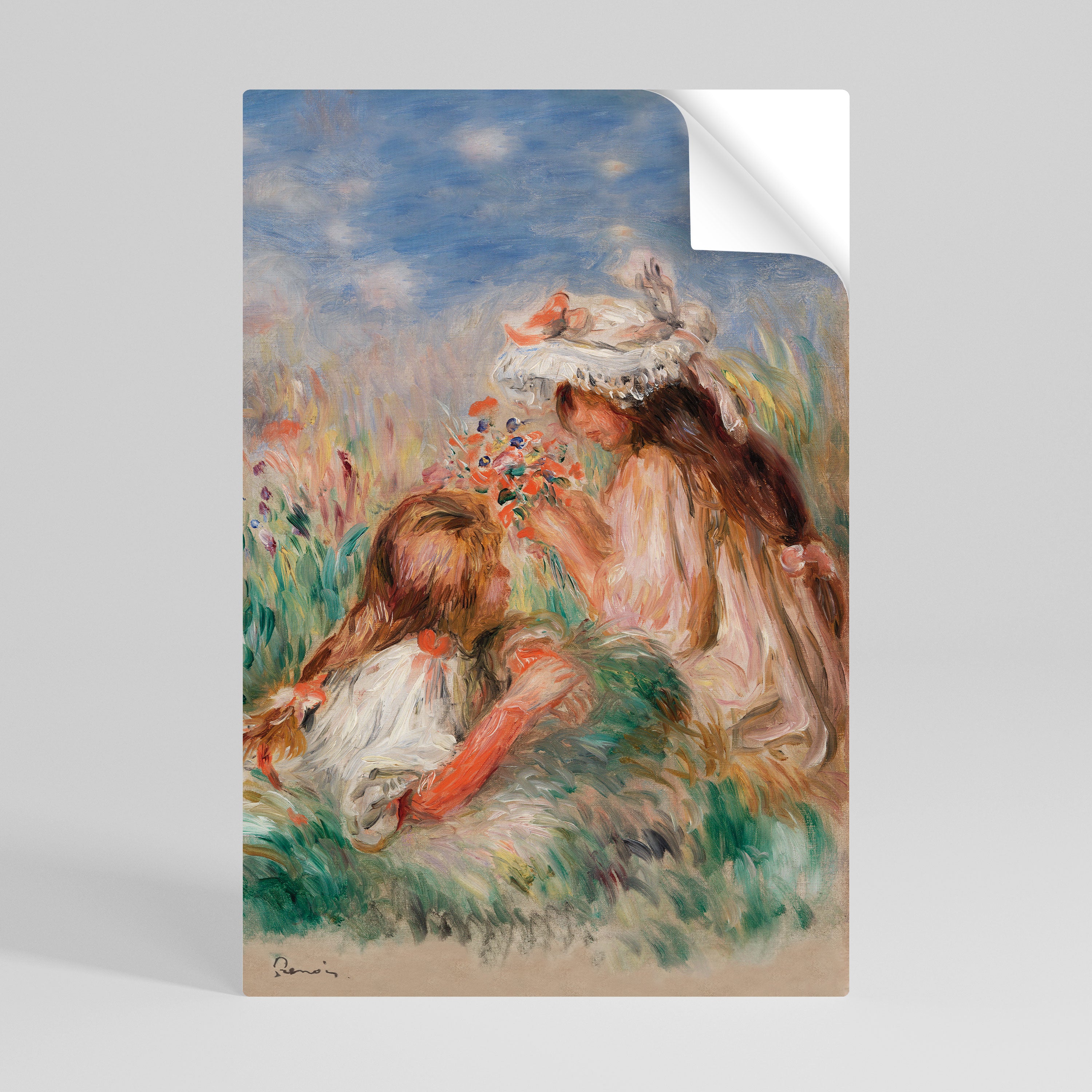 GIRLS IN THE GRASS Naklejka/Plakat pionowy