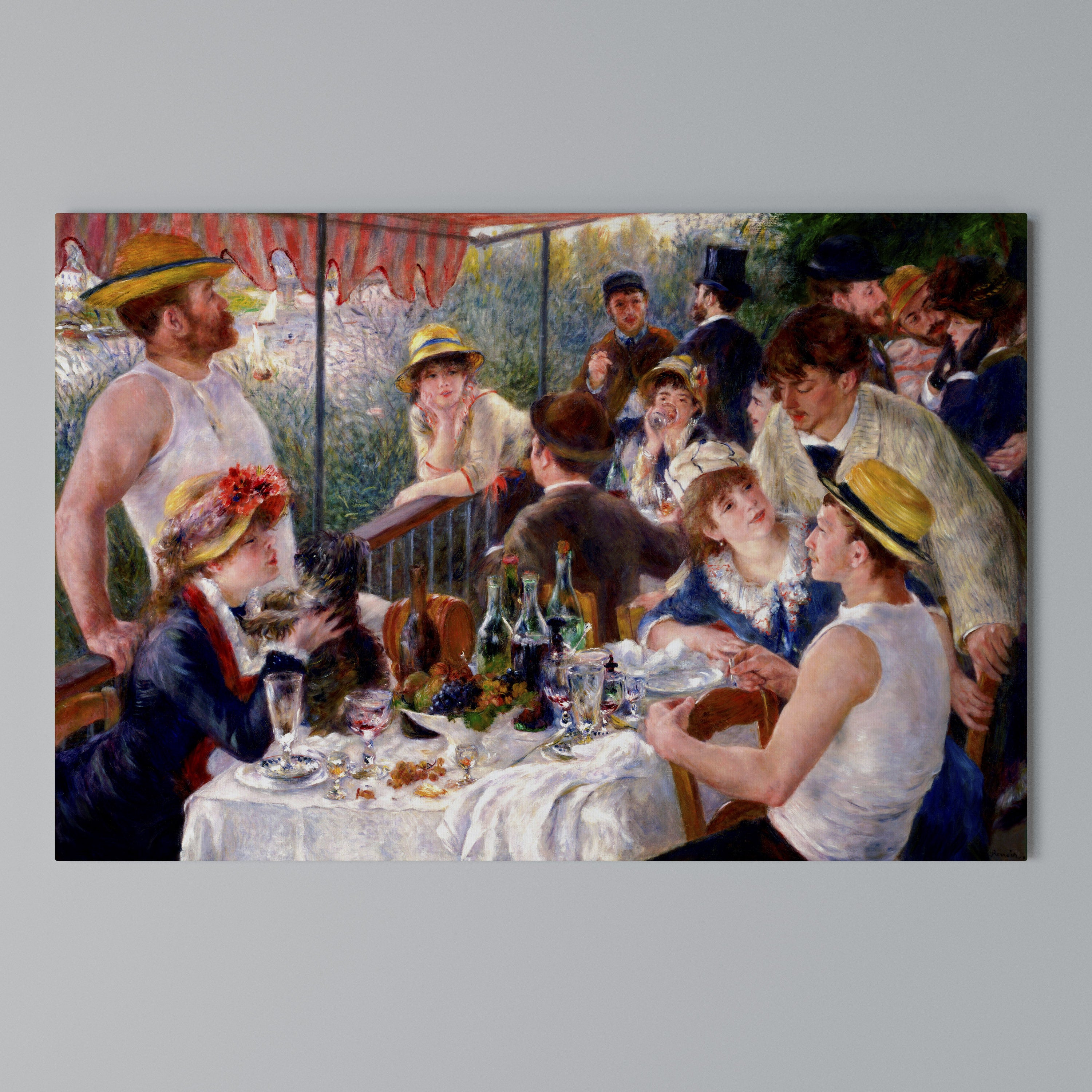 LUNCHEON OF THE BOATING PARTY Poziomy obraz na płótnie