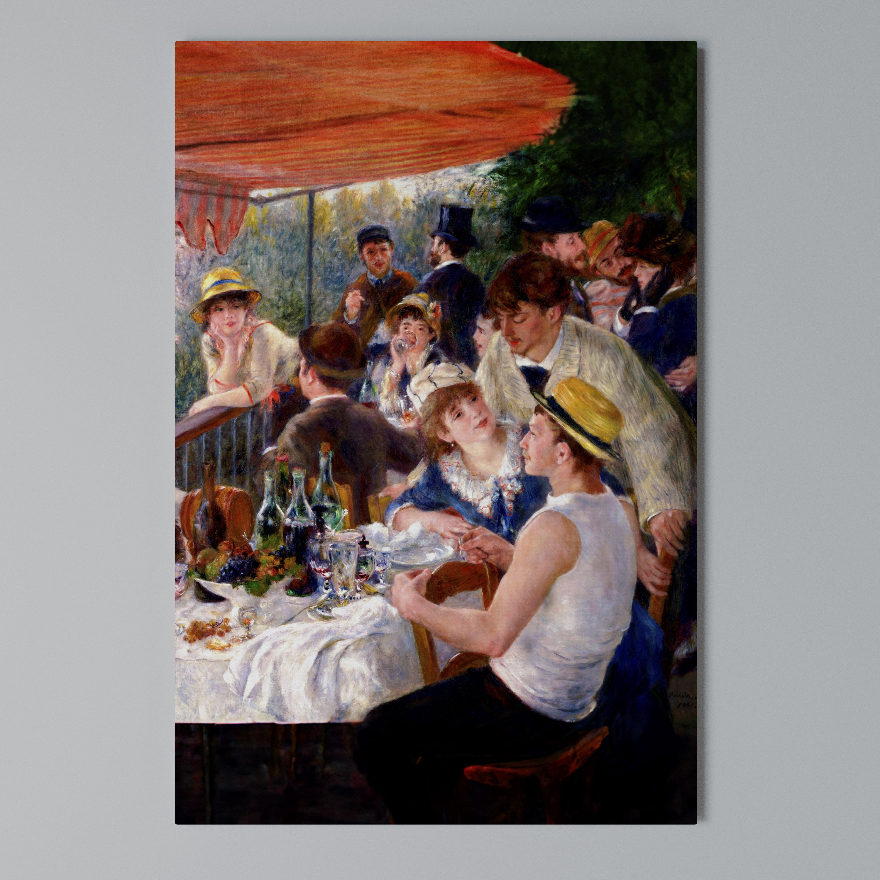 LUNCHEON OF THE BOATING PARTY Pionowy obraz na płótnie