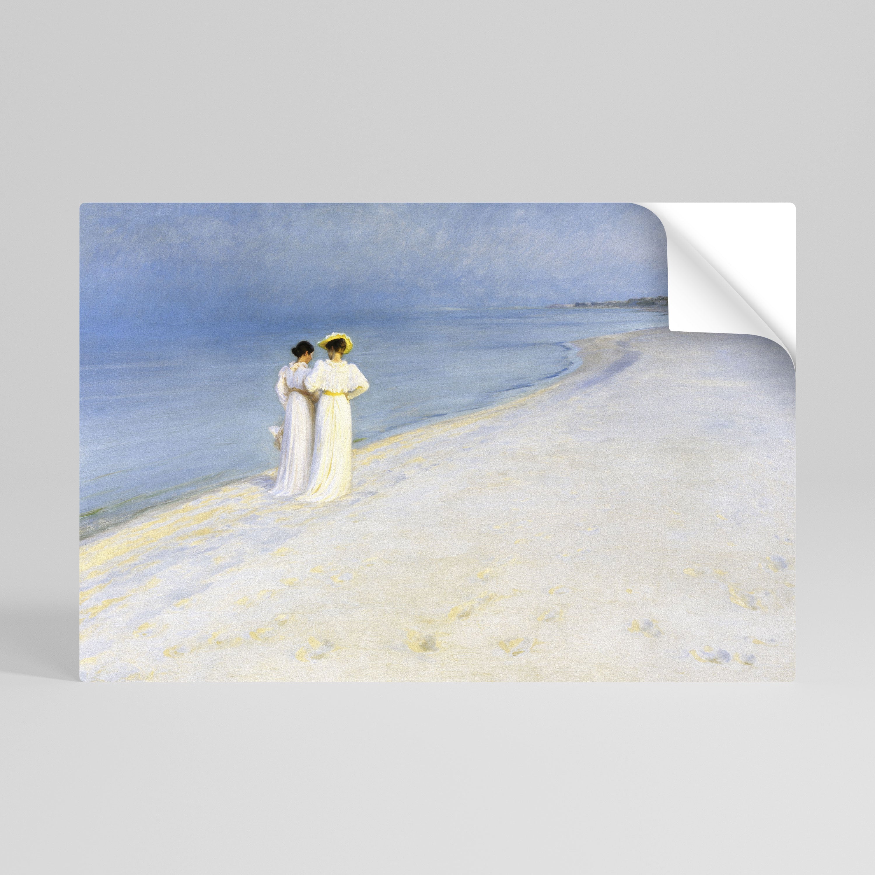 SUMMER EVENING ON SKAGEN'S BEACH Naklejka/Plakat poziomy