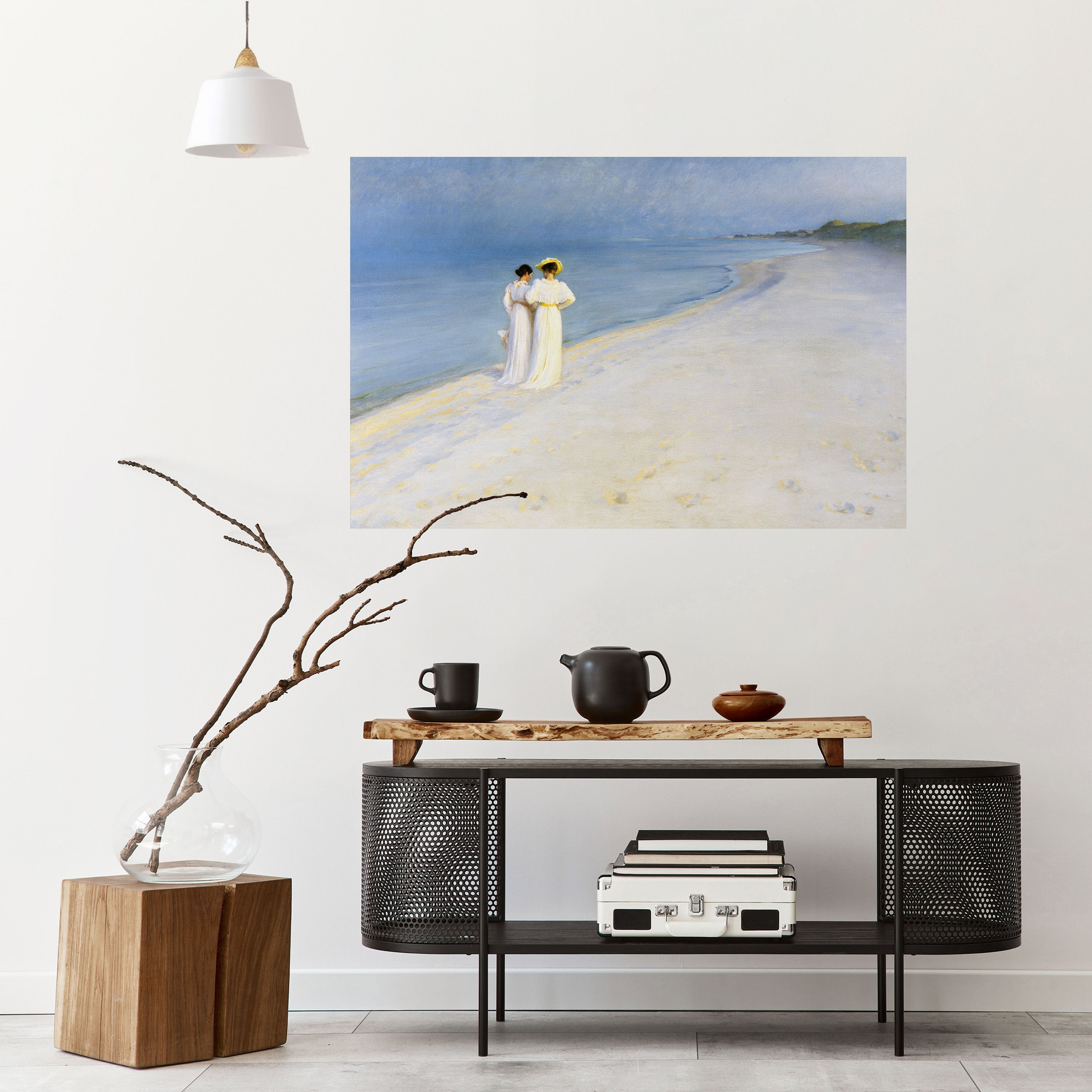 SUMMER EVENING ON SKAGEN'S BEACH Naklejka/Plakat poziomy