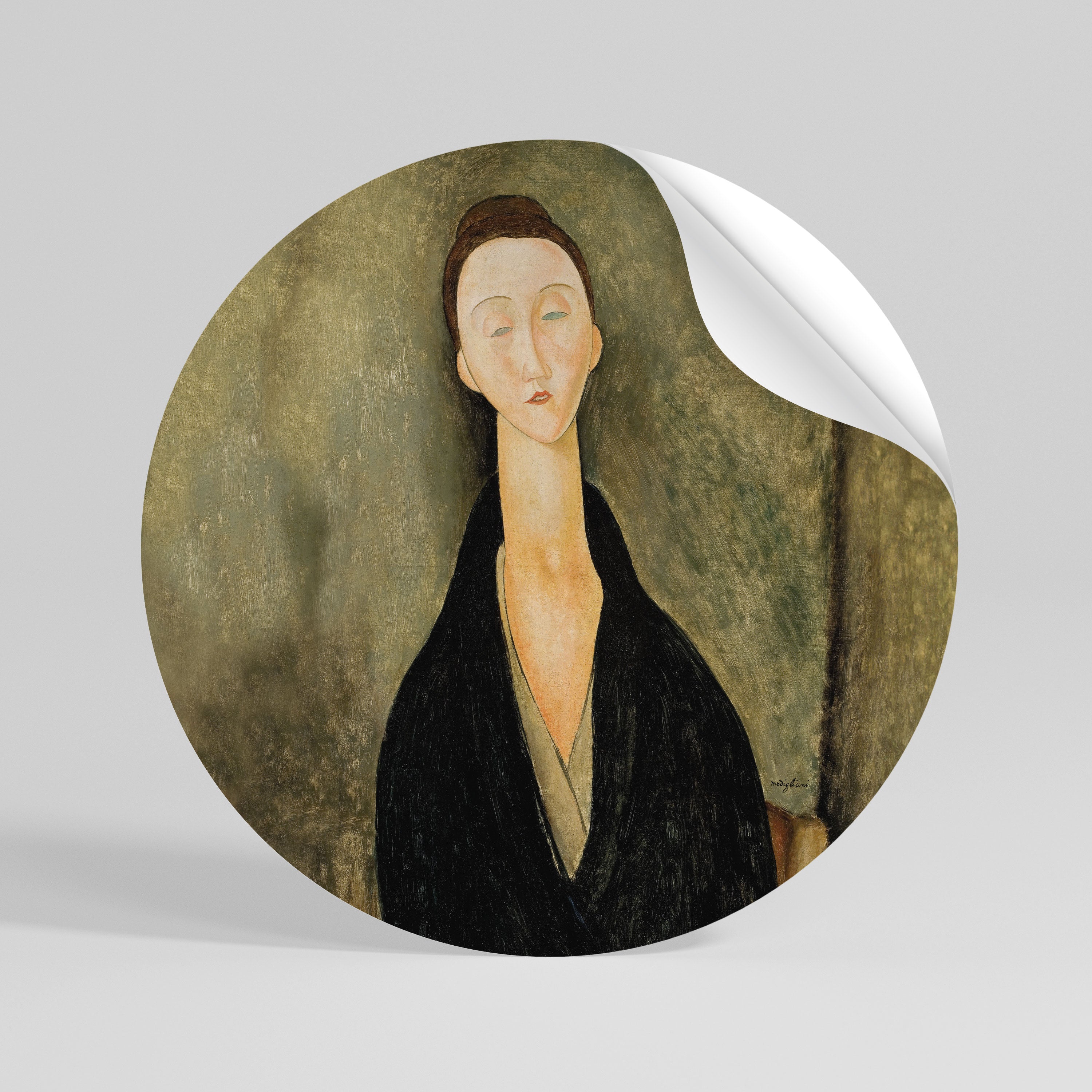 AMEDEO MODIGLIANI Naklejka - okrągła