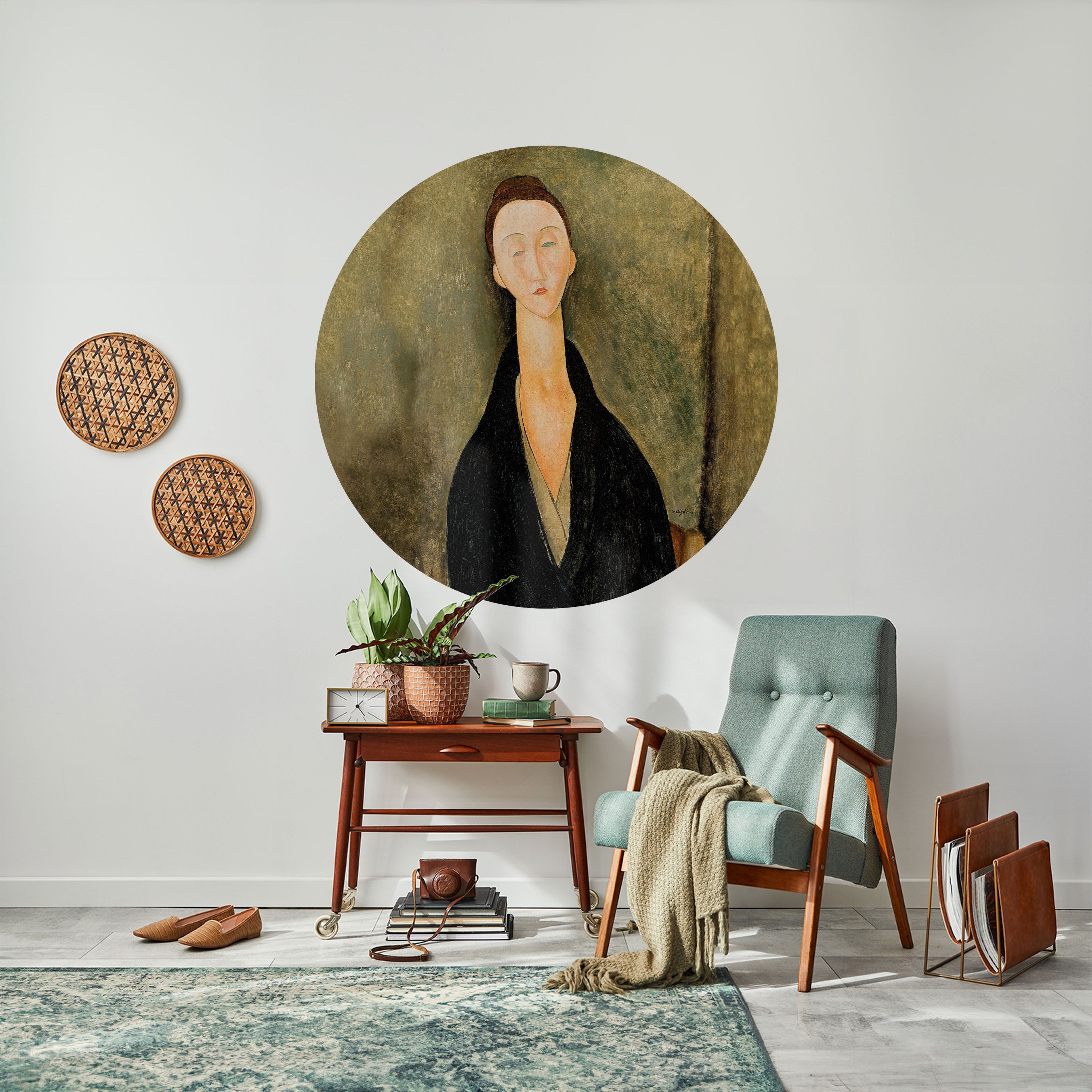 AMEDEO MODIGLIANI Naklejka okrągła