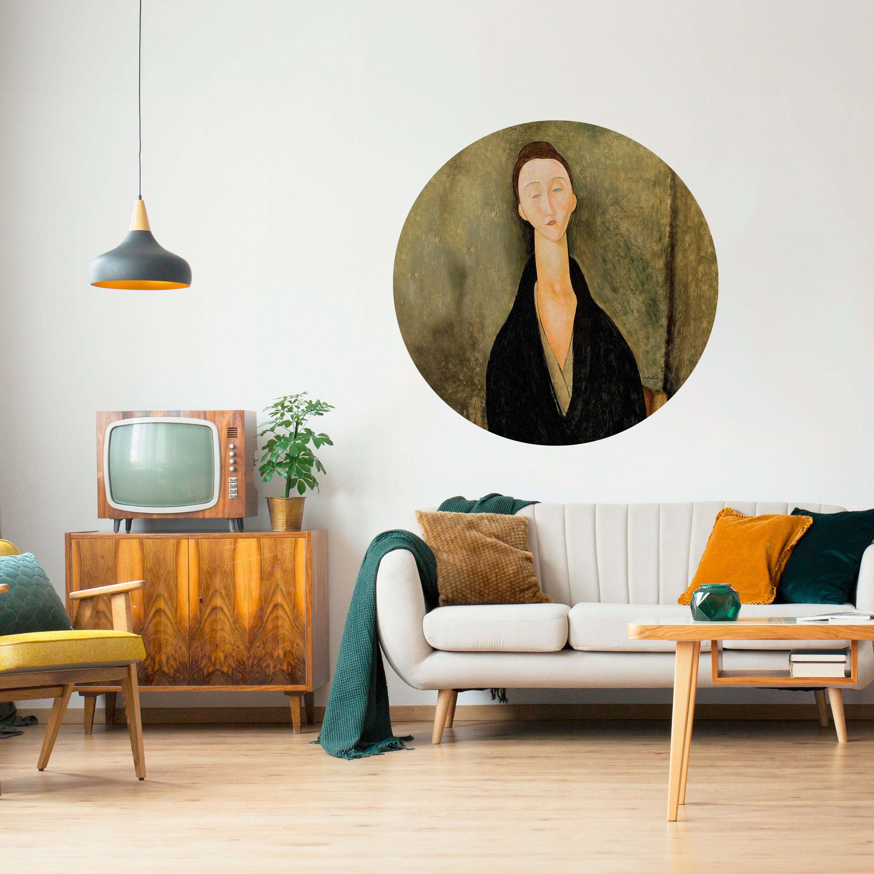 AMEDEO MODIGLIANI Naklejka okrągła