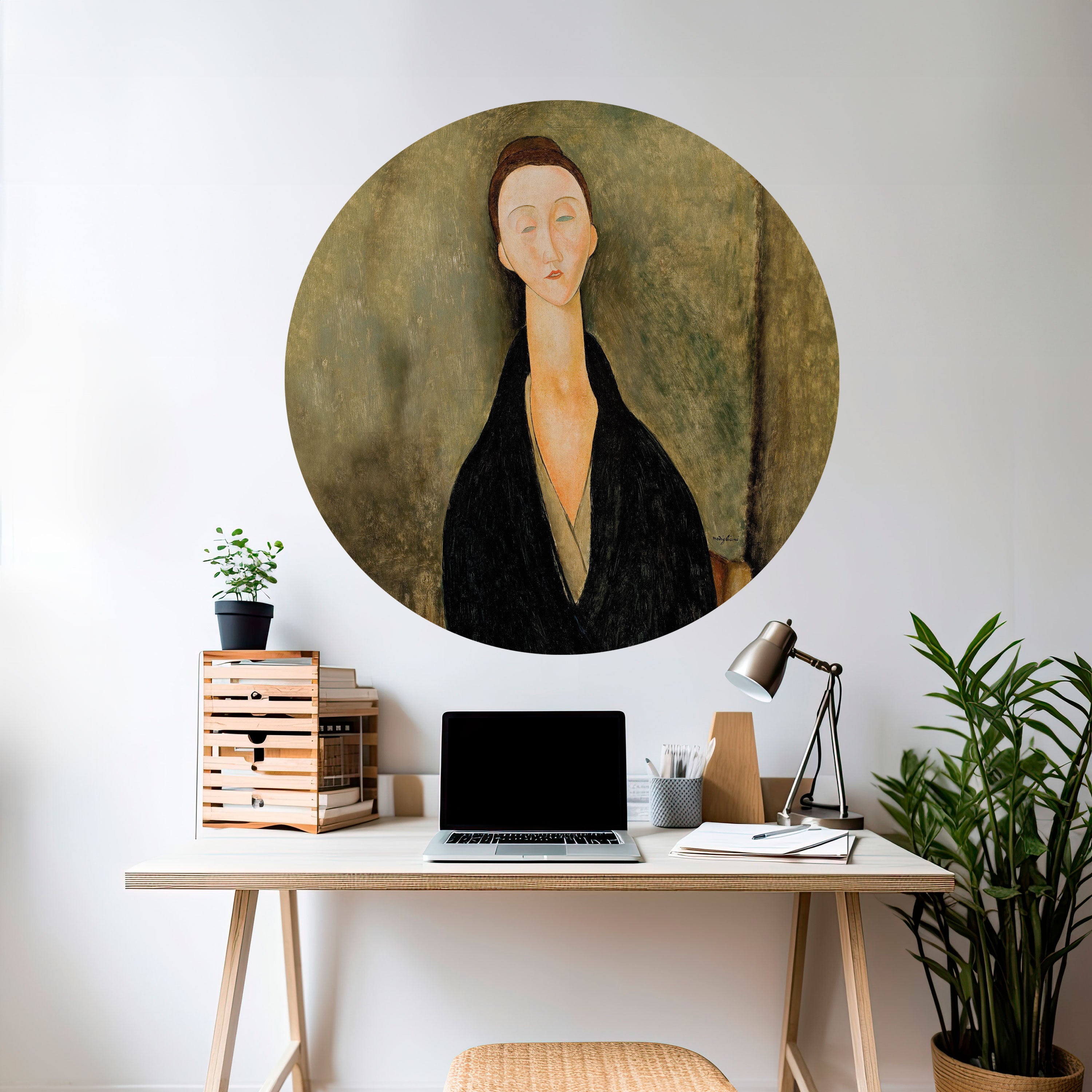 AMEDEO MODIGLIANI Naklejka okrągła