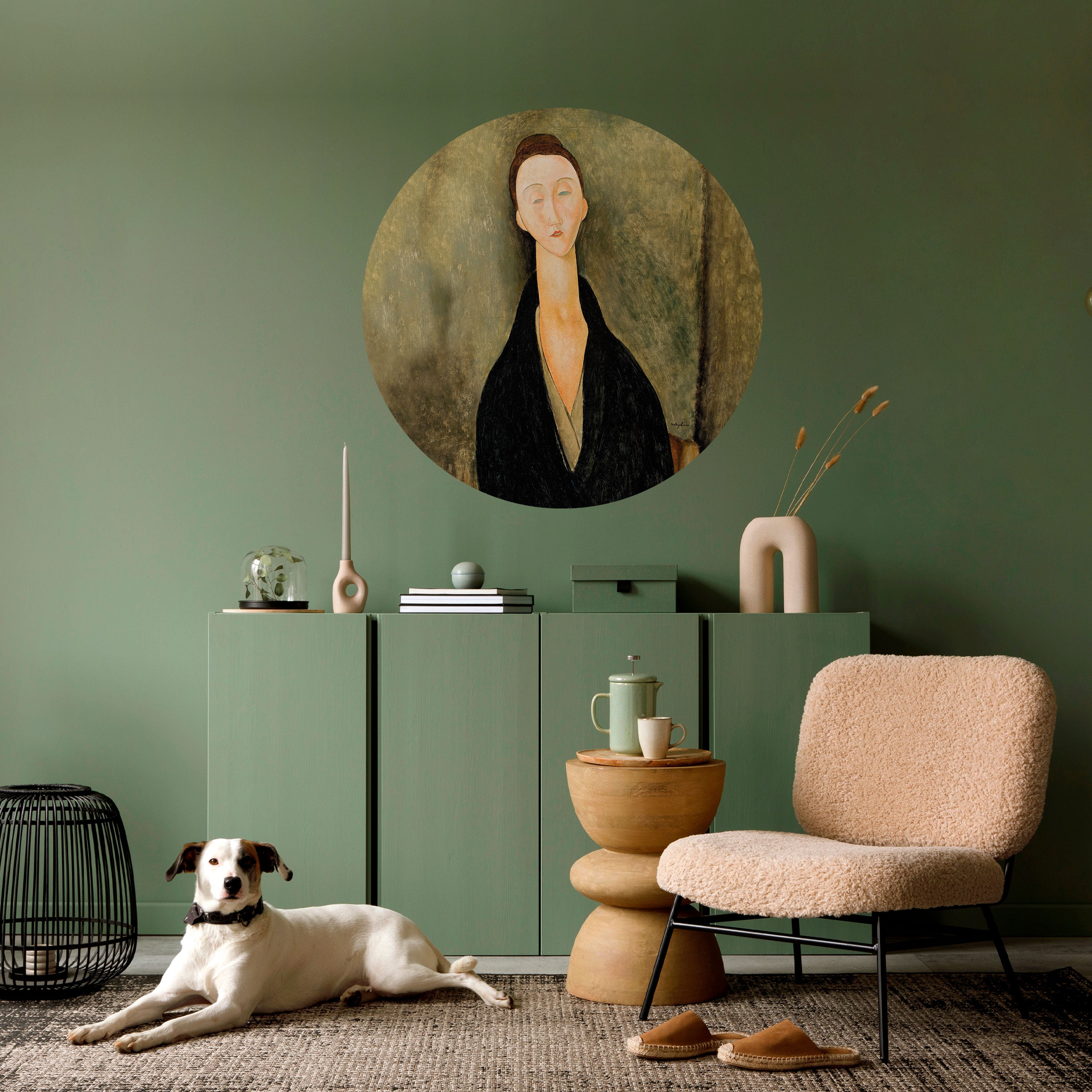 AMEDEO MODIGLIANI Naklejka okrągła