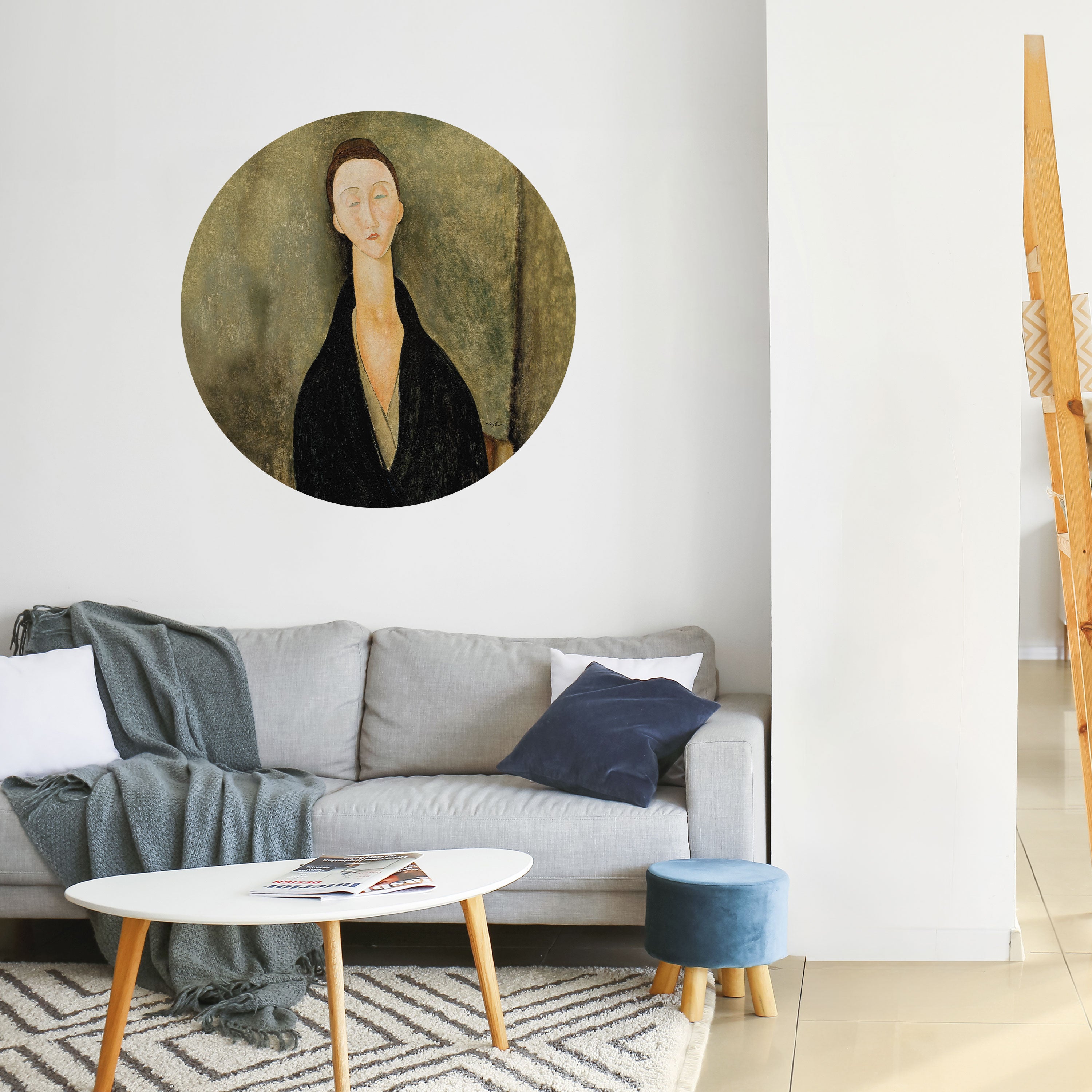 AMEDEO MODIGLIANI Naklejka okrągła