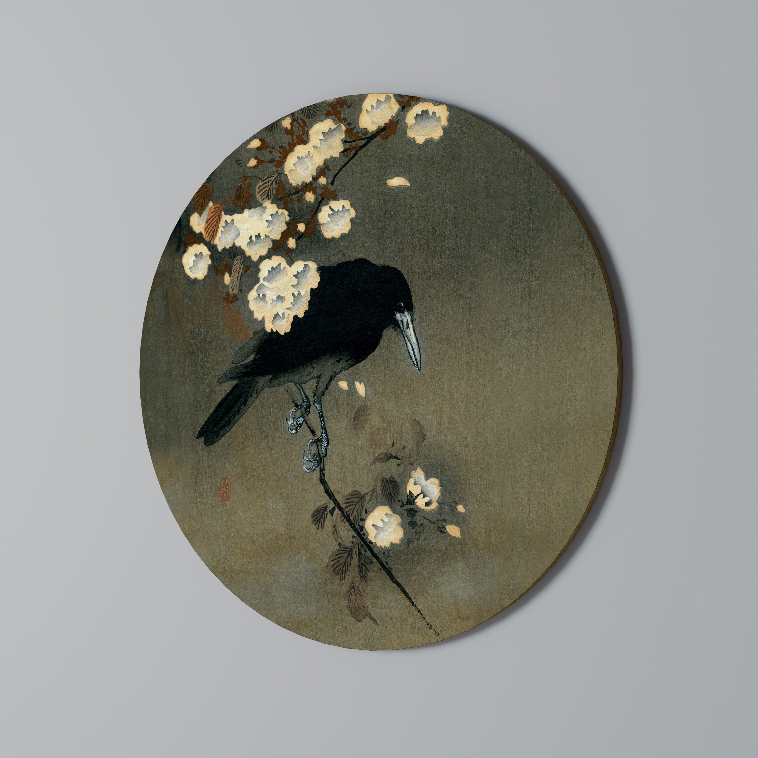 PETALS AND CROWS Obraz okrągły