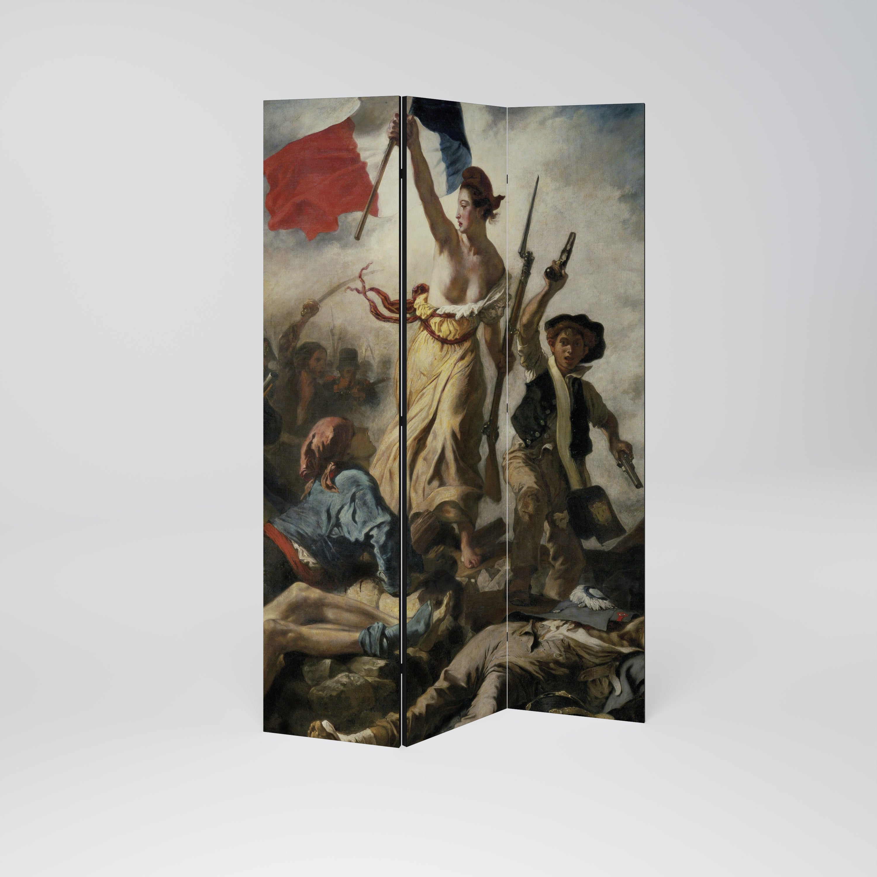 LIBERTY LEADING THE PEOPLE Dekoracyjny parawan 3-skrzydłowy
