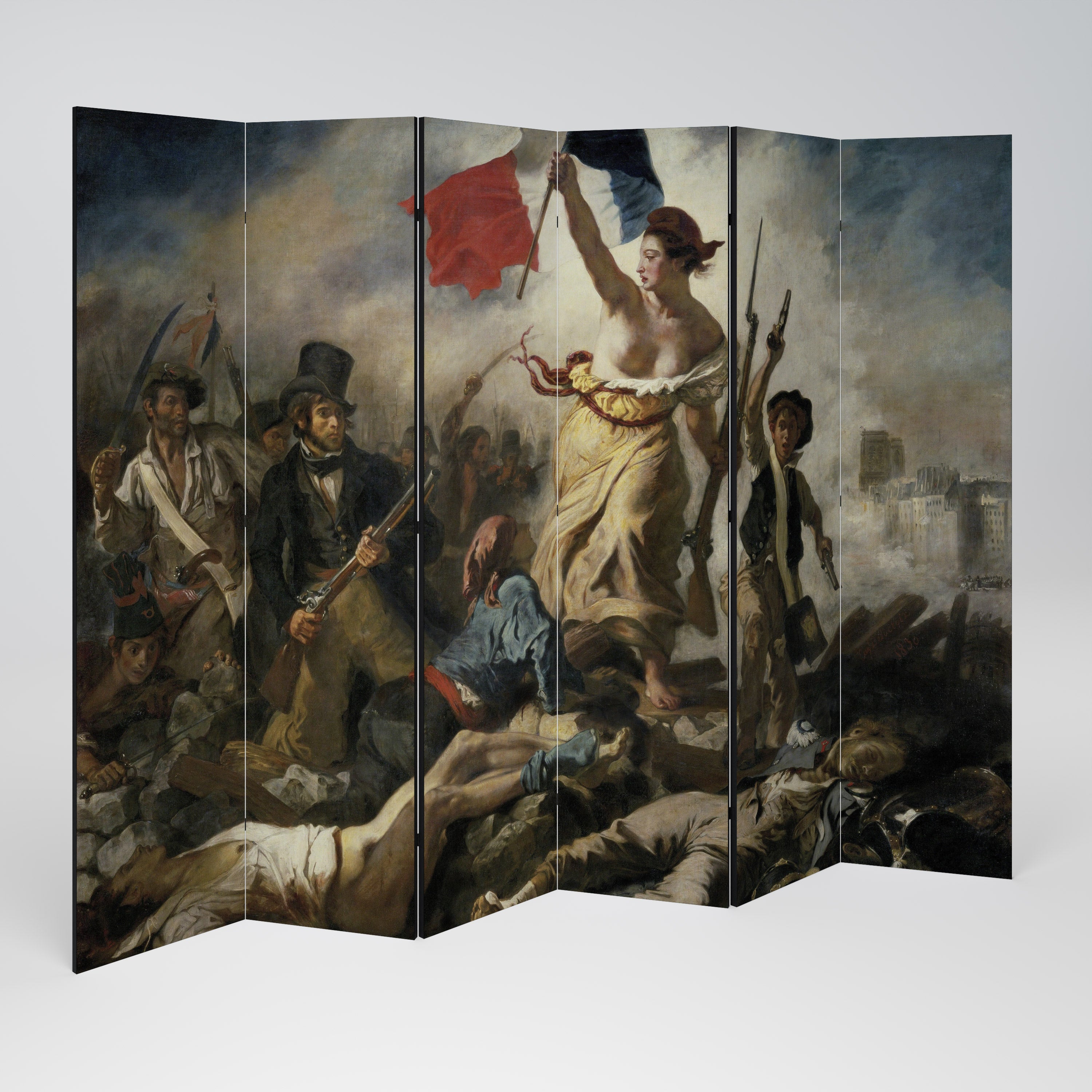LIBERTY LEADING THE PEOPLE Dekoracyjny parawan 6-skrzydłowy