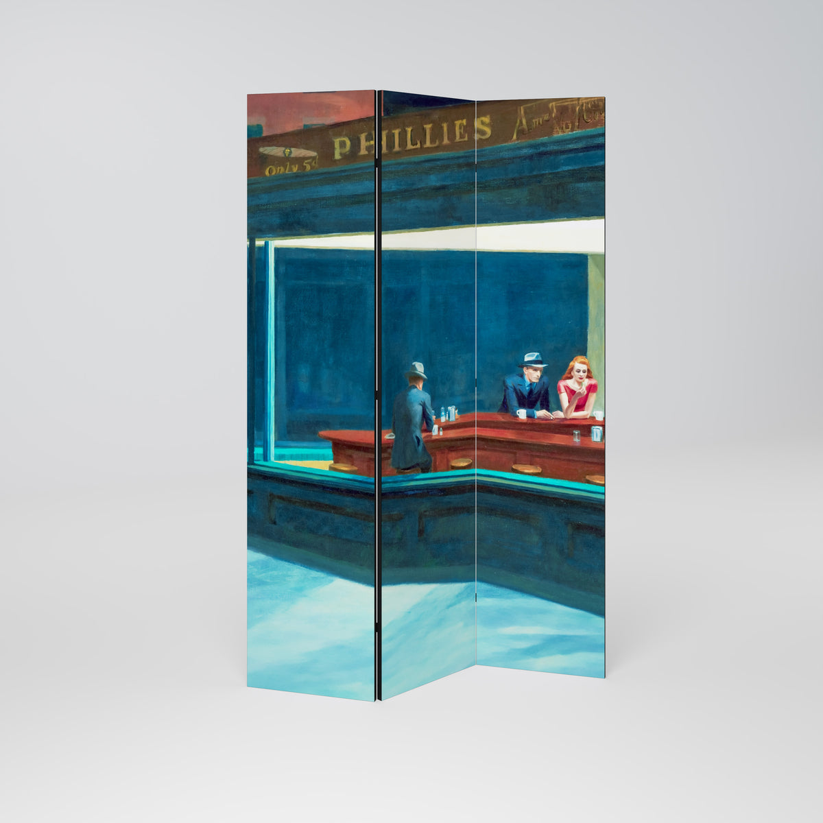 NIGHTHAWKS Dekoracyjny parawan 3-skrzydłowy