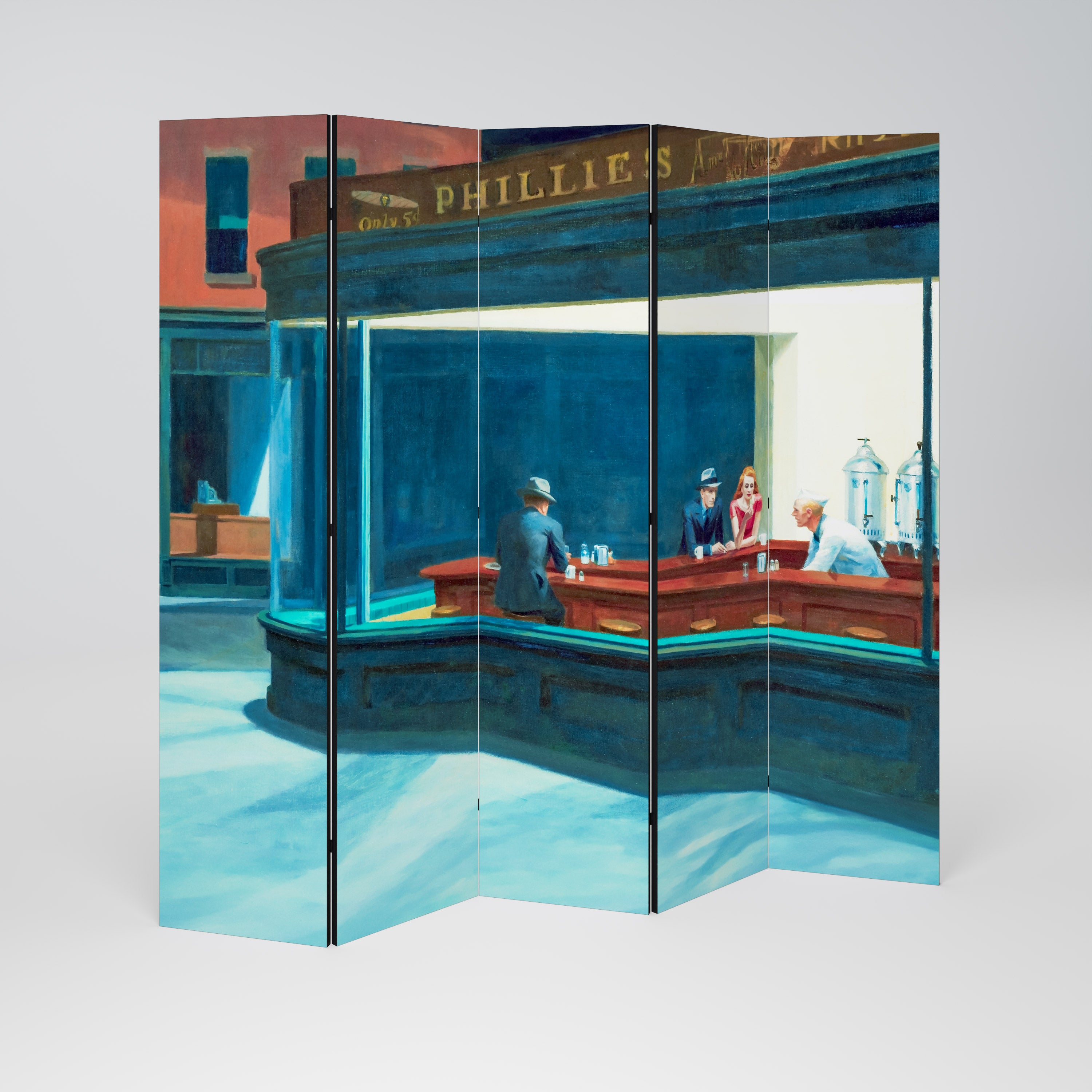 NIGHTHAWKS Dekoracyjny parawan 5-skrzydłowy