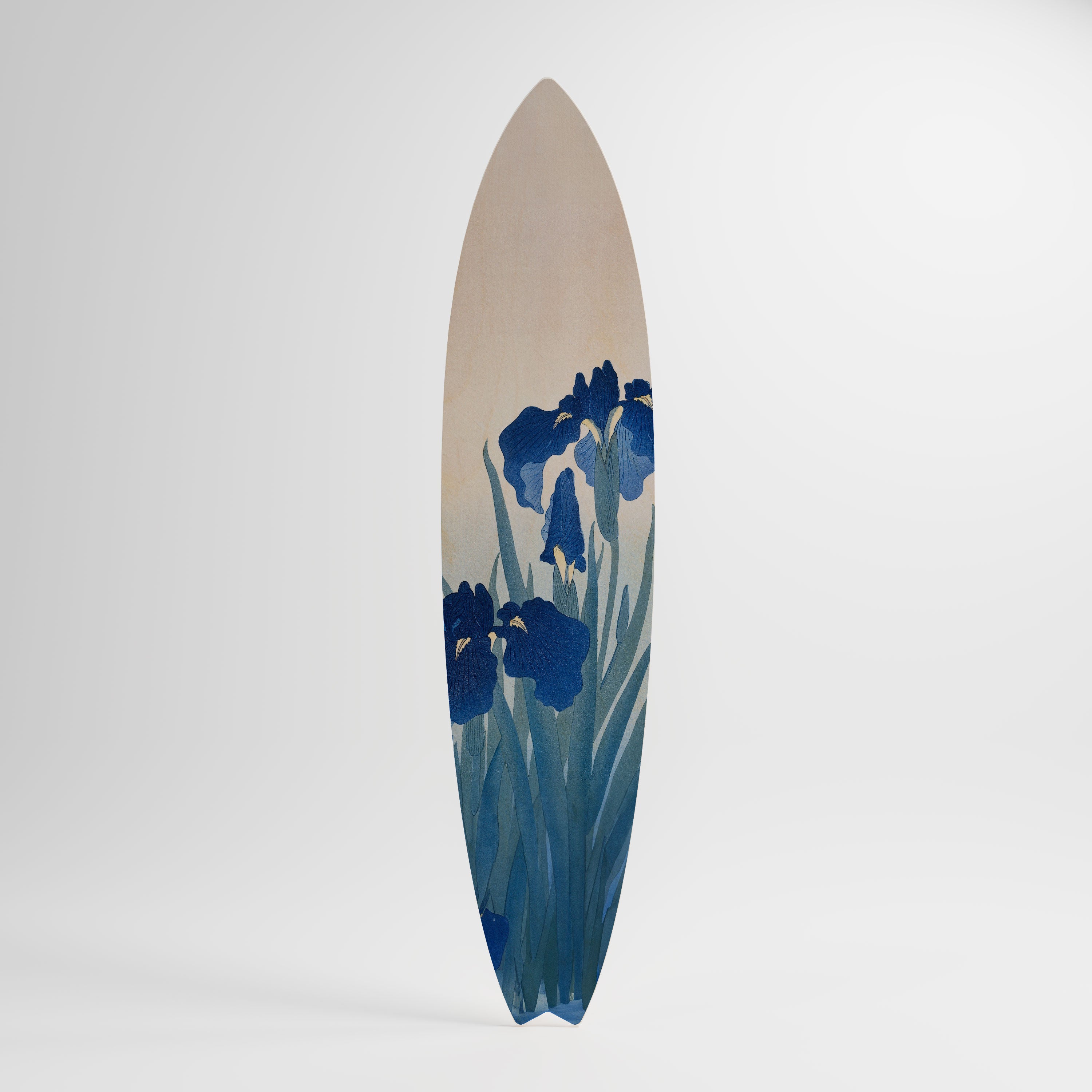 BLUE FLORAL RIDE Dekoracyjna deska surfingowa