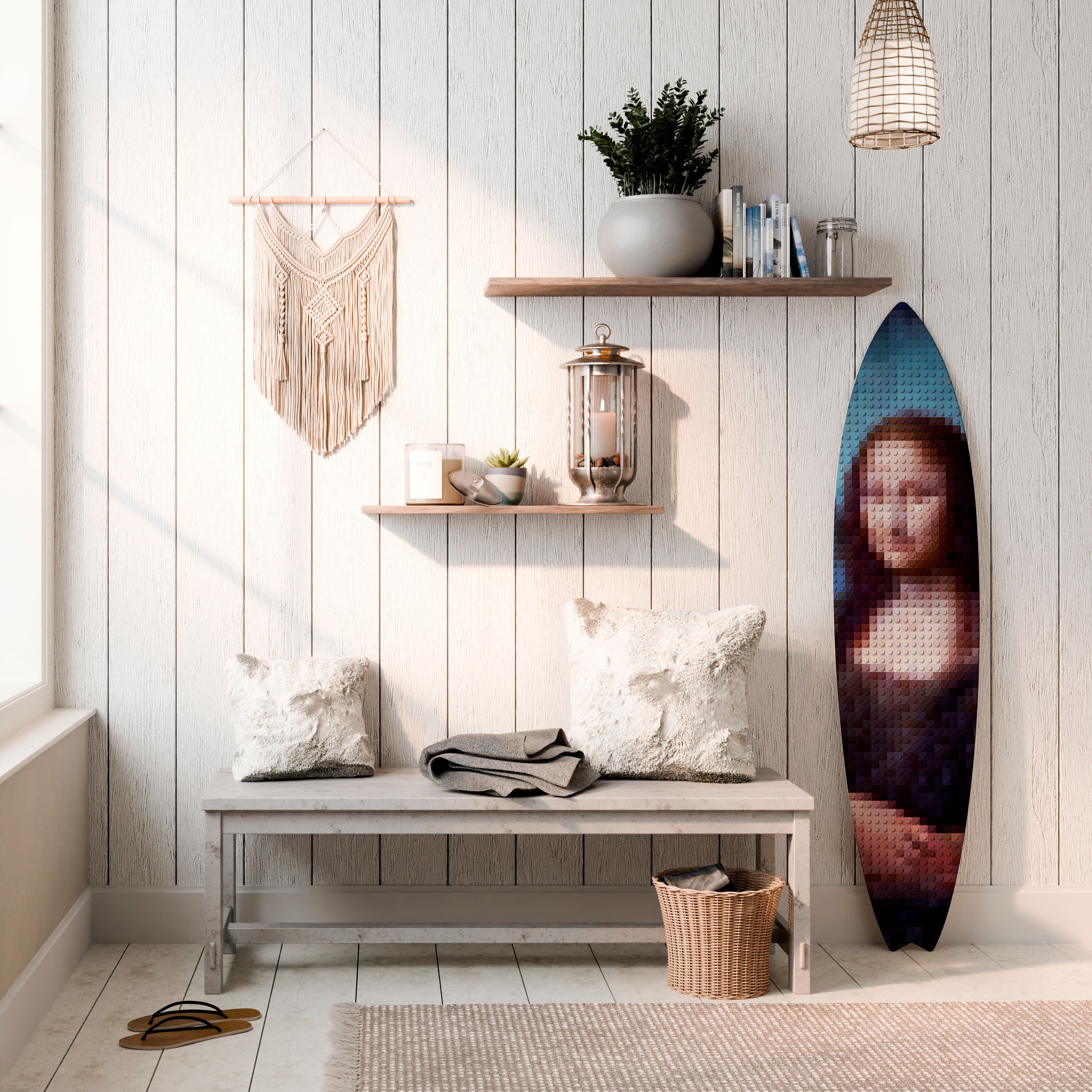 CONSTRUCTIVE ART Dekoracyjna deska surfingowa