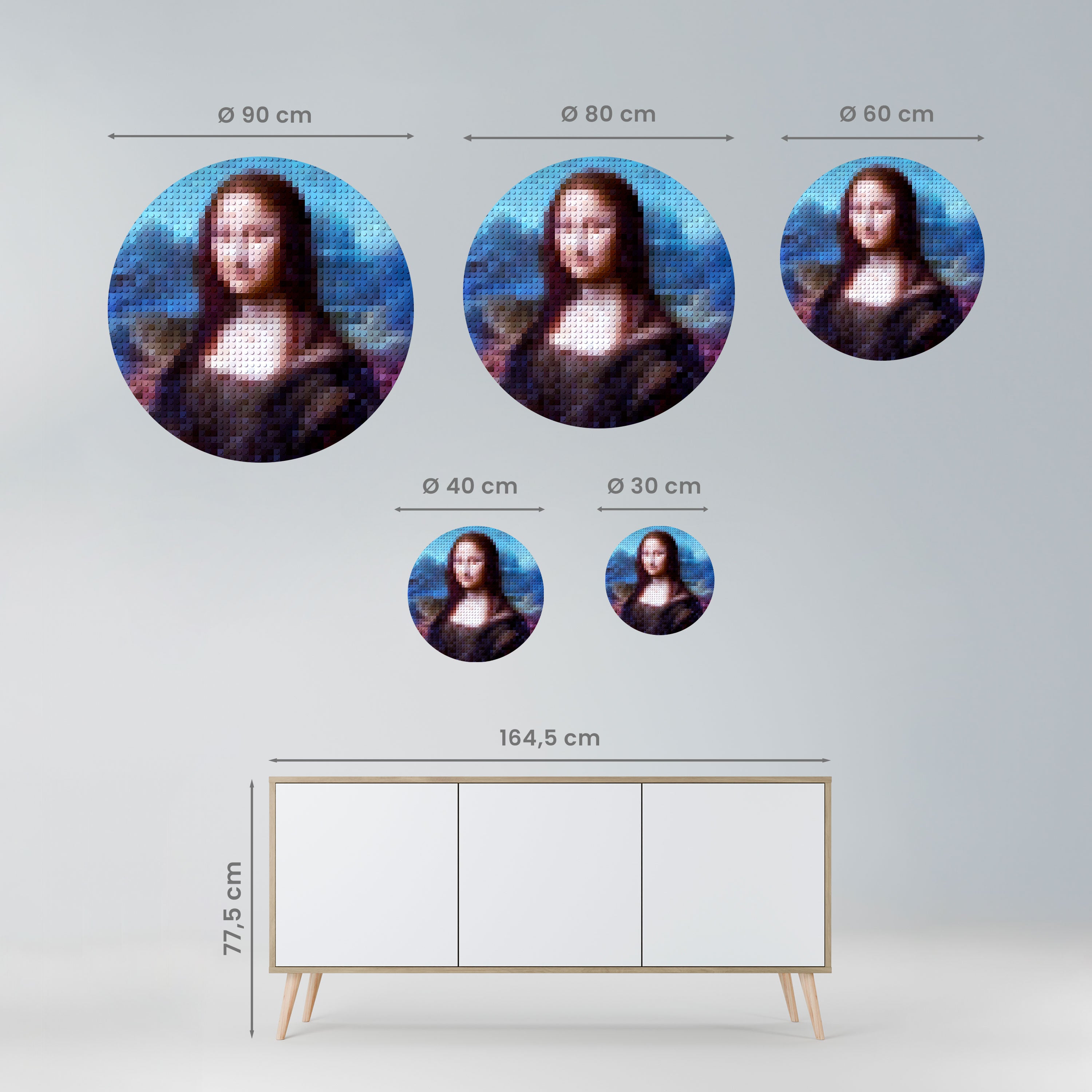 CONSTRUCTIVE ART Naklejka okrągła