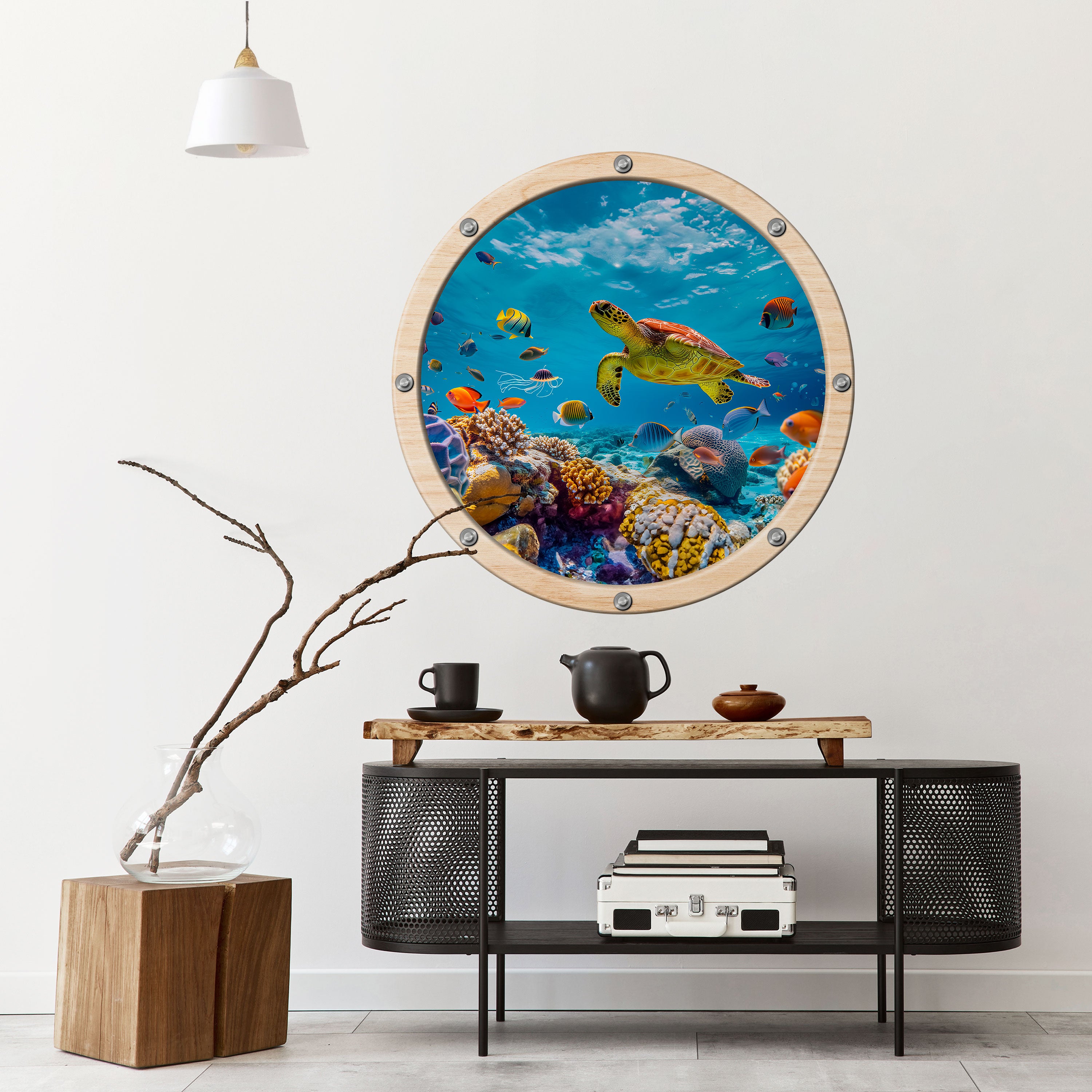 AQUA ADVENTURE Naklejka okrągła