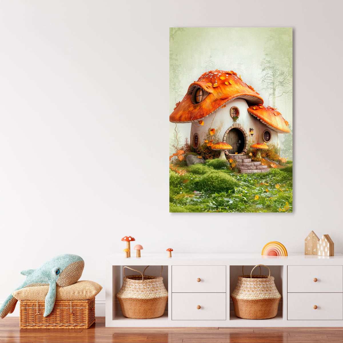 MYSTIC TOADSTOOL Pionowy obraz na płótnie