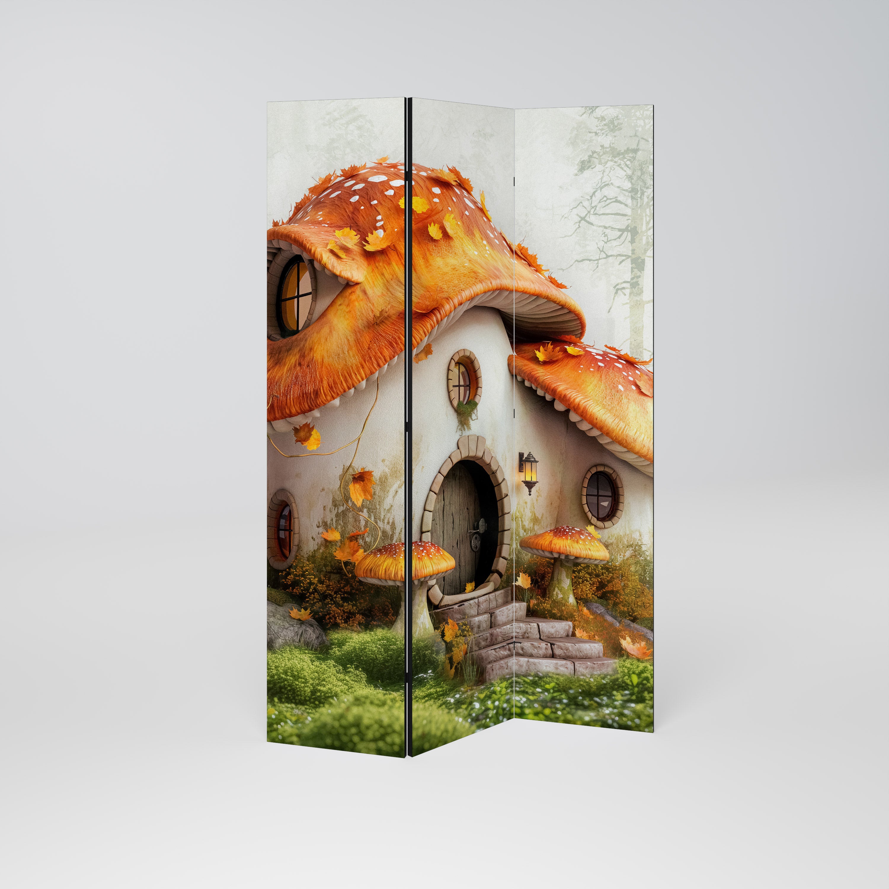 MYSTIC TOADSTOOL Dekoracyjny parawan 3-skrzydłowy
