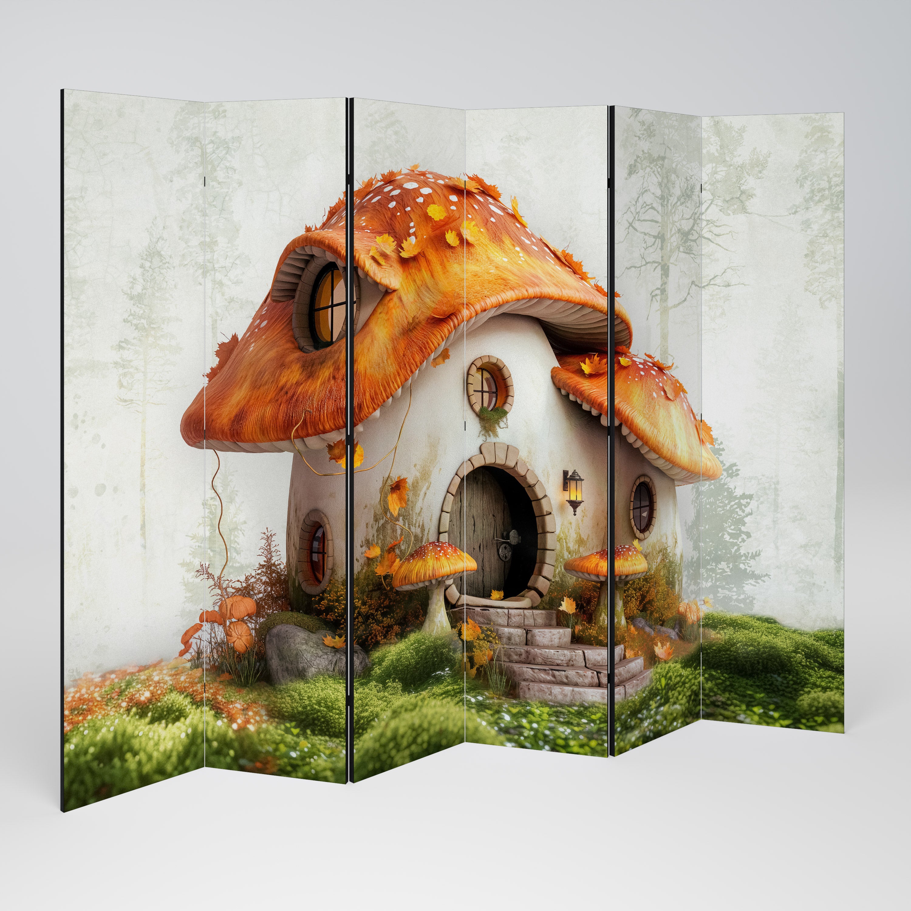 MYSTIC TOADSTOOL Dekoracyjny parawan 6-skrzydłowy