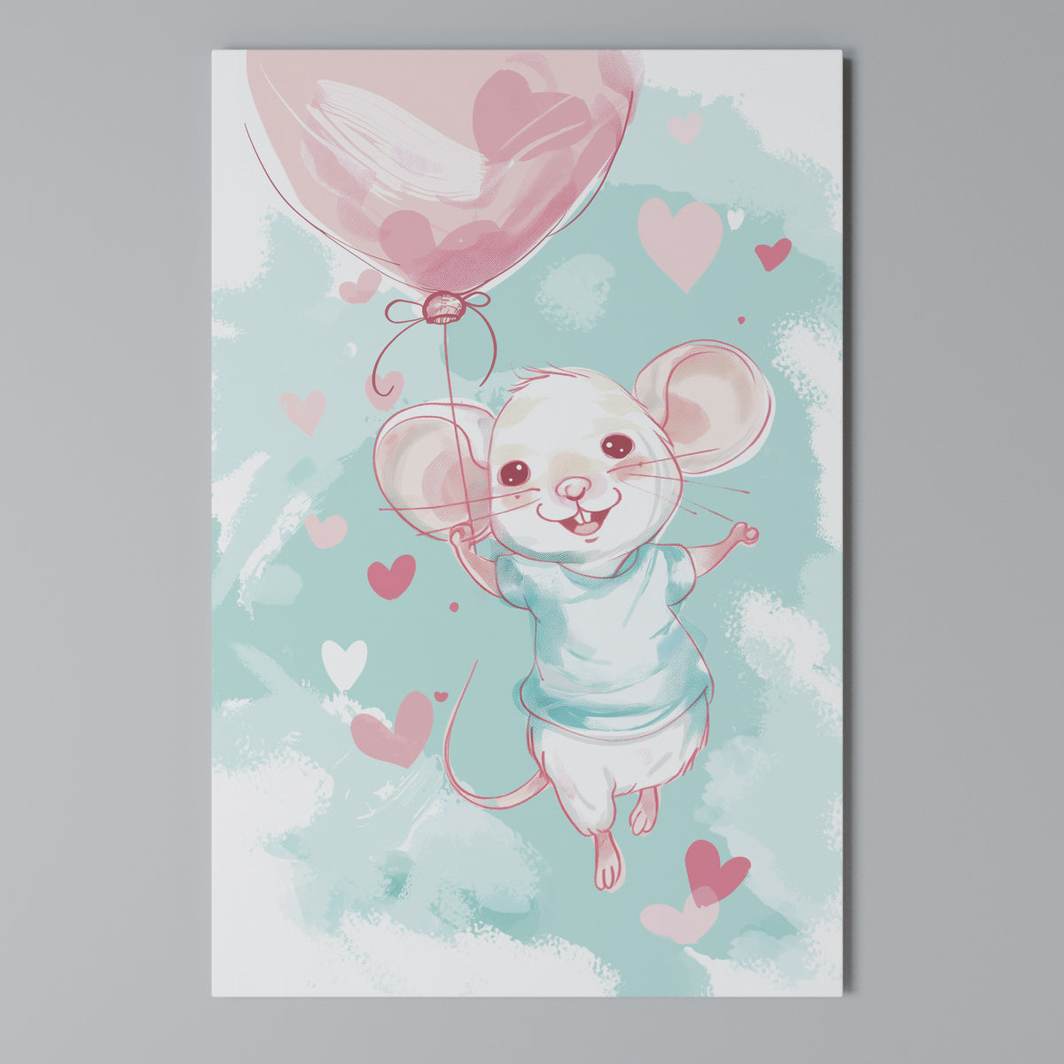 MOUSY FLOW Pionowy obraz na płótnie
