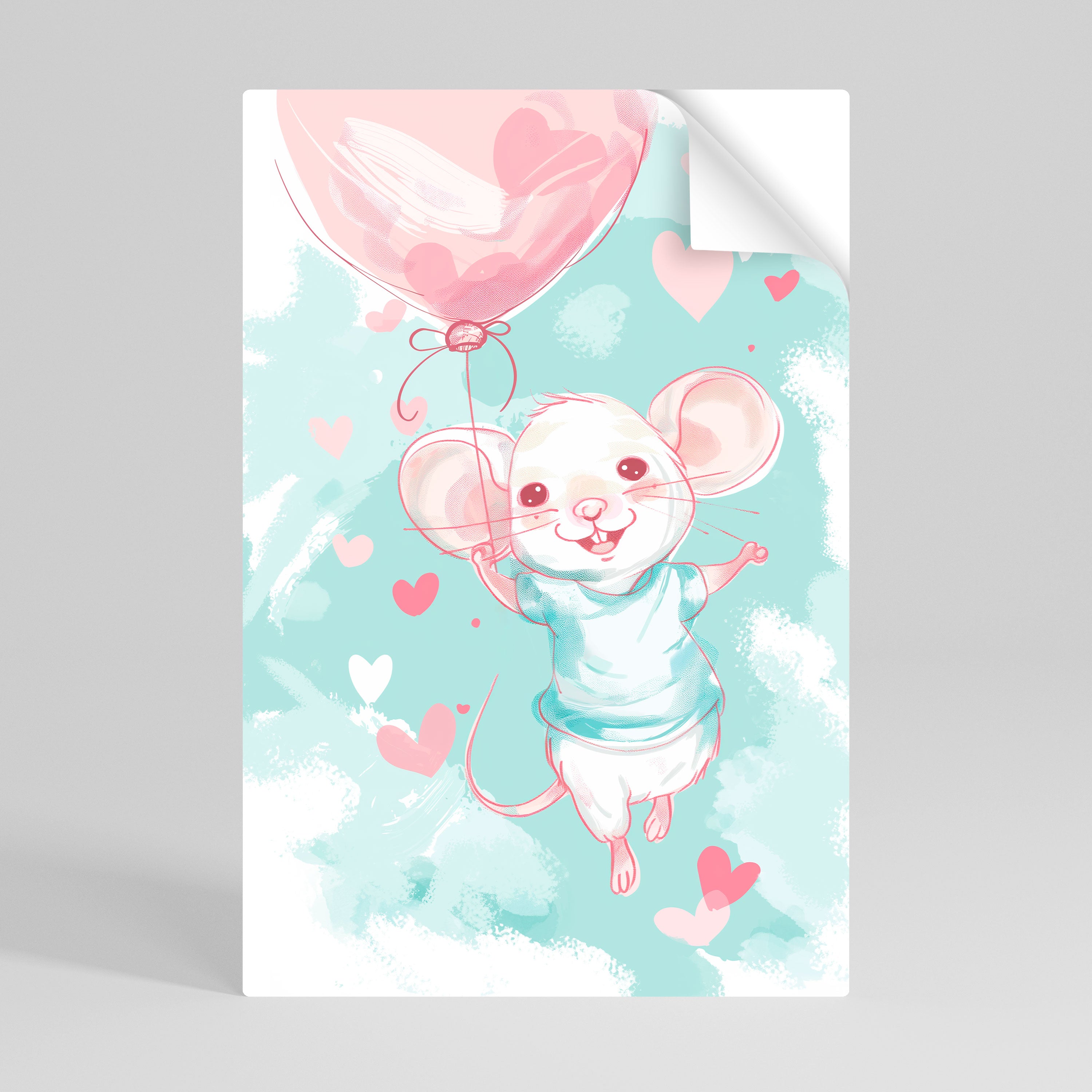 MOUSY FLOW Naklejka/Plakat pionowy