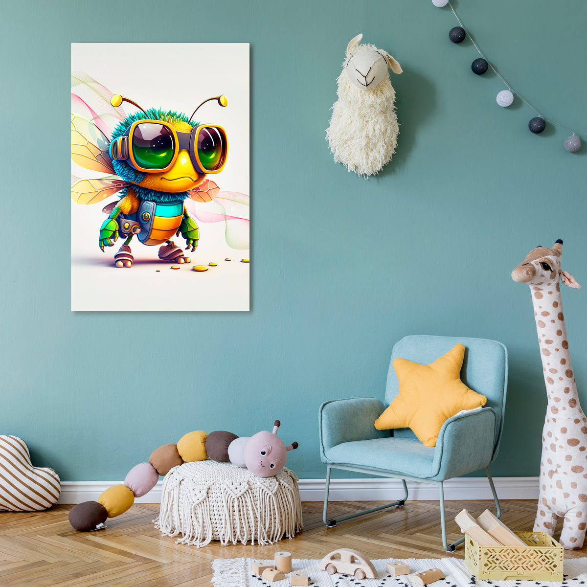 BUZZ BUDDY Pionowy obraz na płótnie