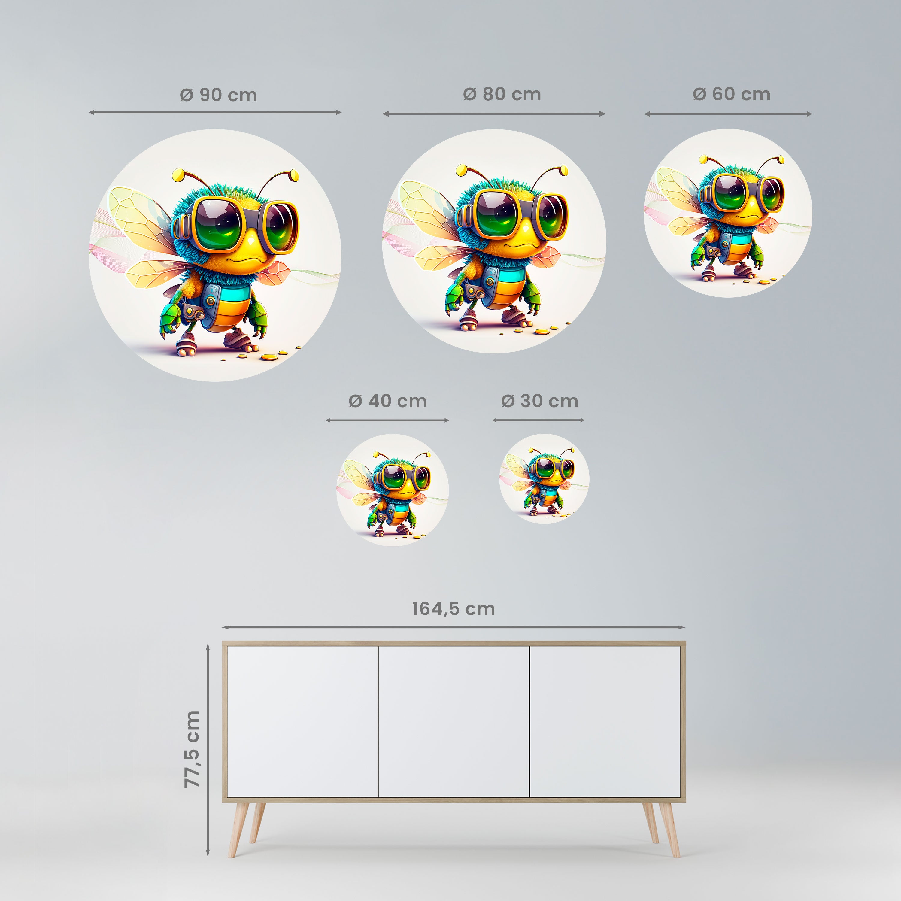 BUZZ BUDDY Naklejka okrągła