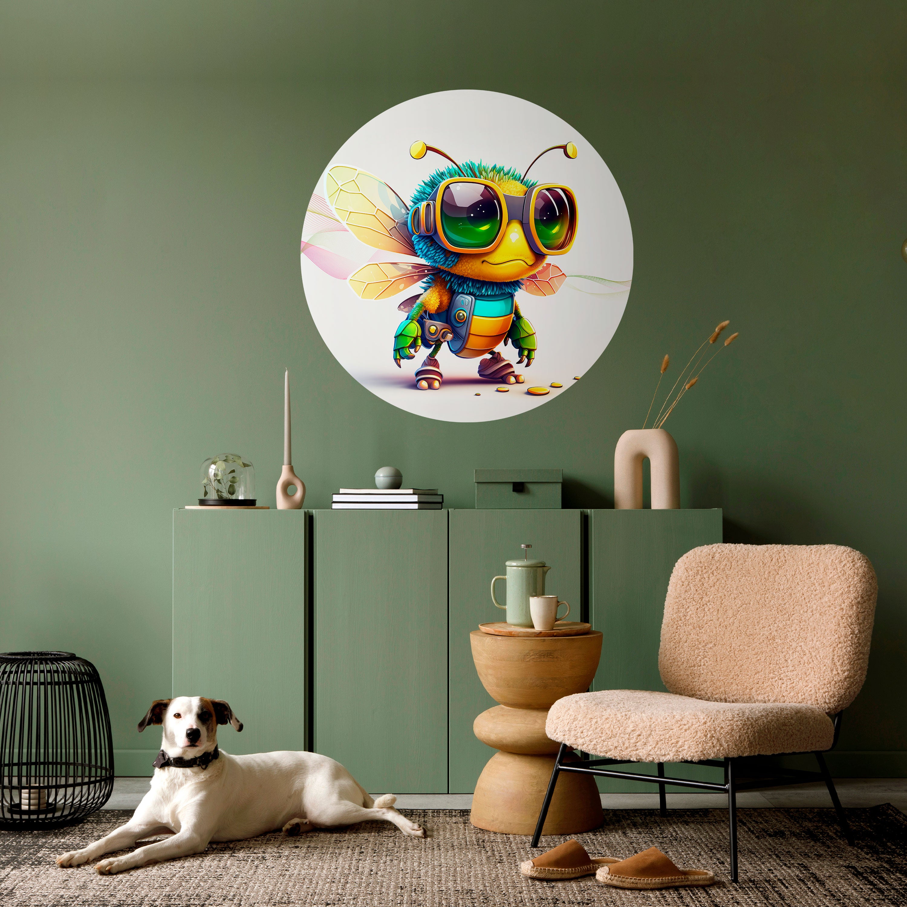 BUZZ BUDDY Naklejka okrągła