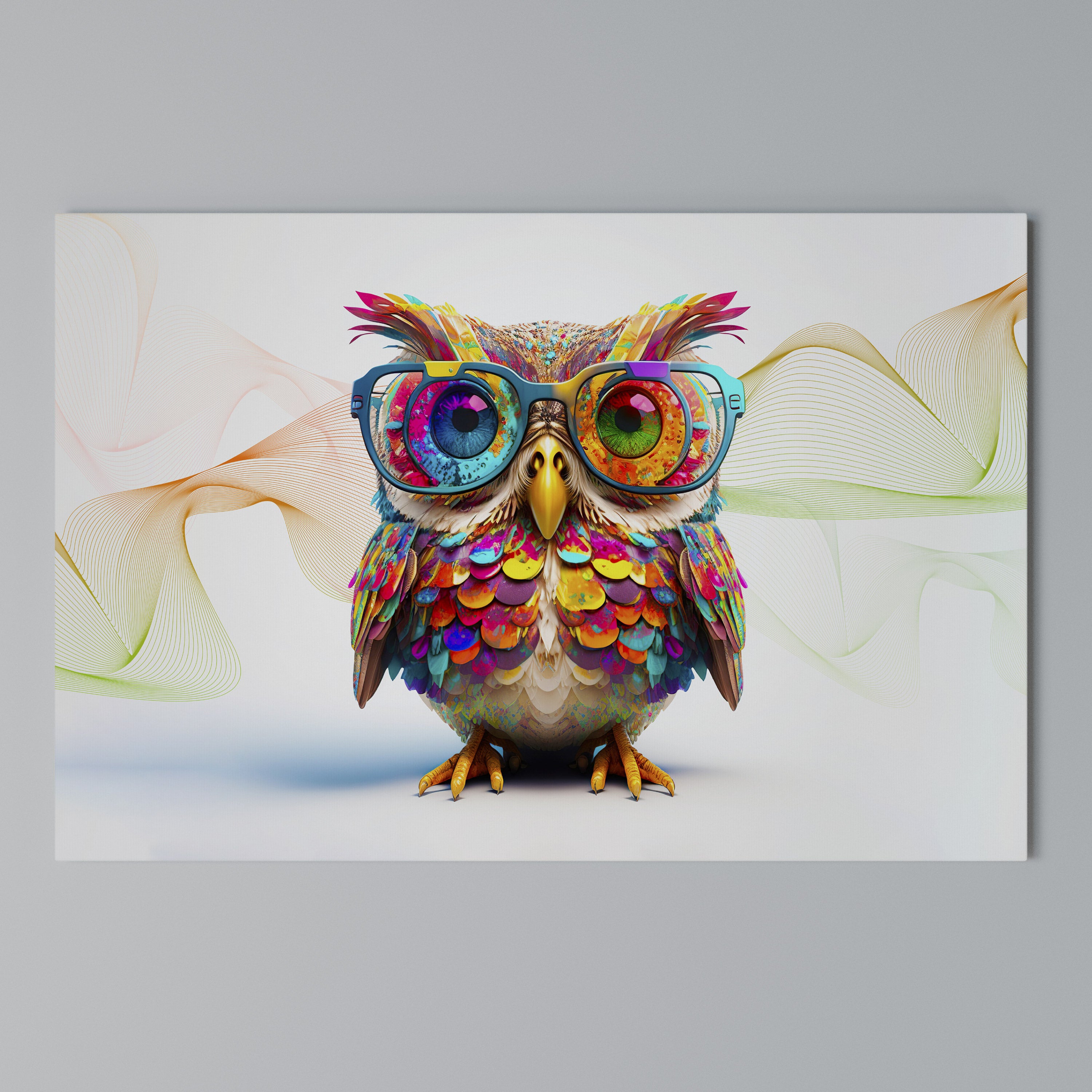 HOOT HOOT Poziomy obraz na płótnie