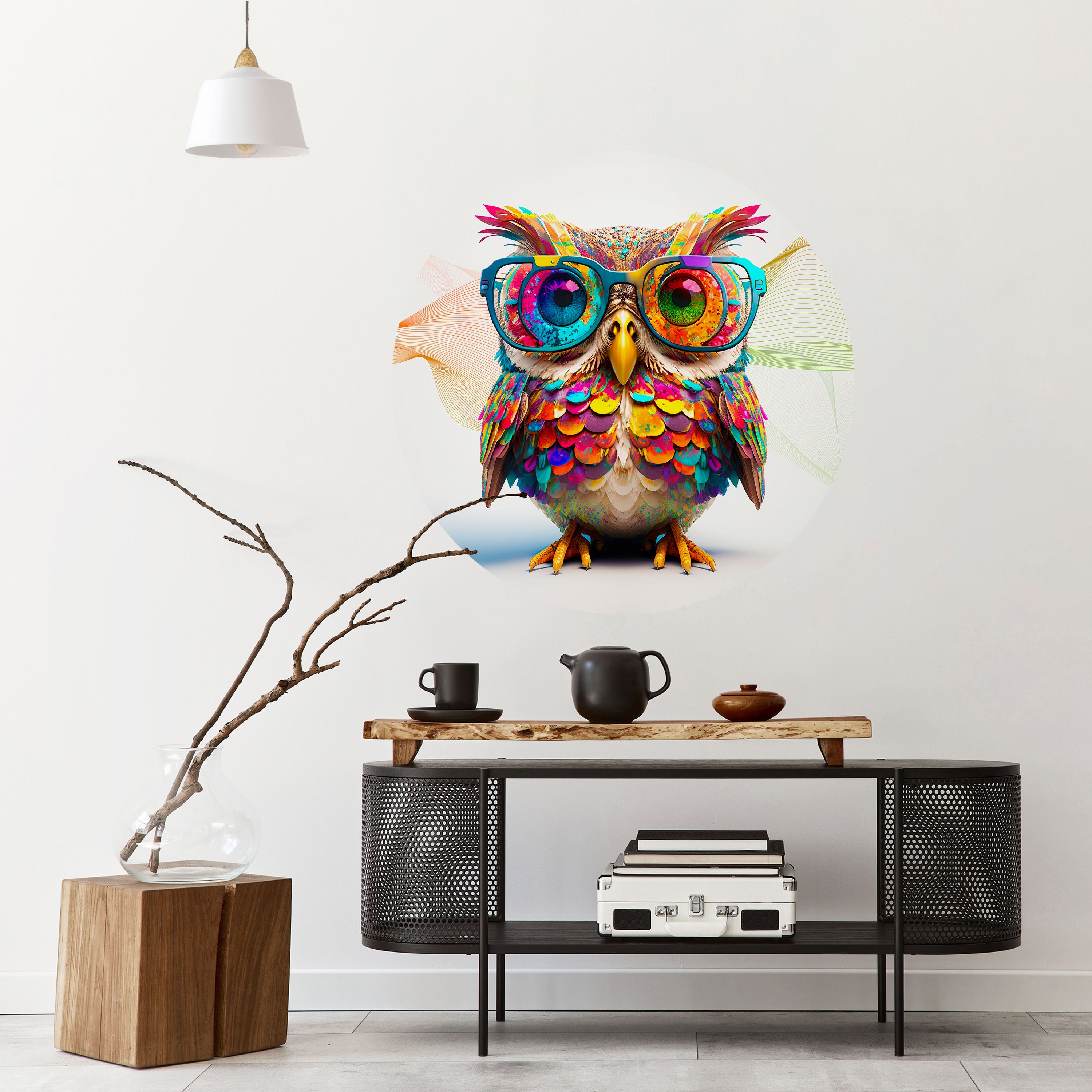 HOOT HOOT Naklejka okrągła