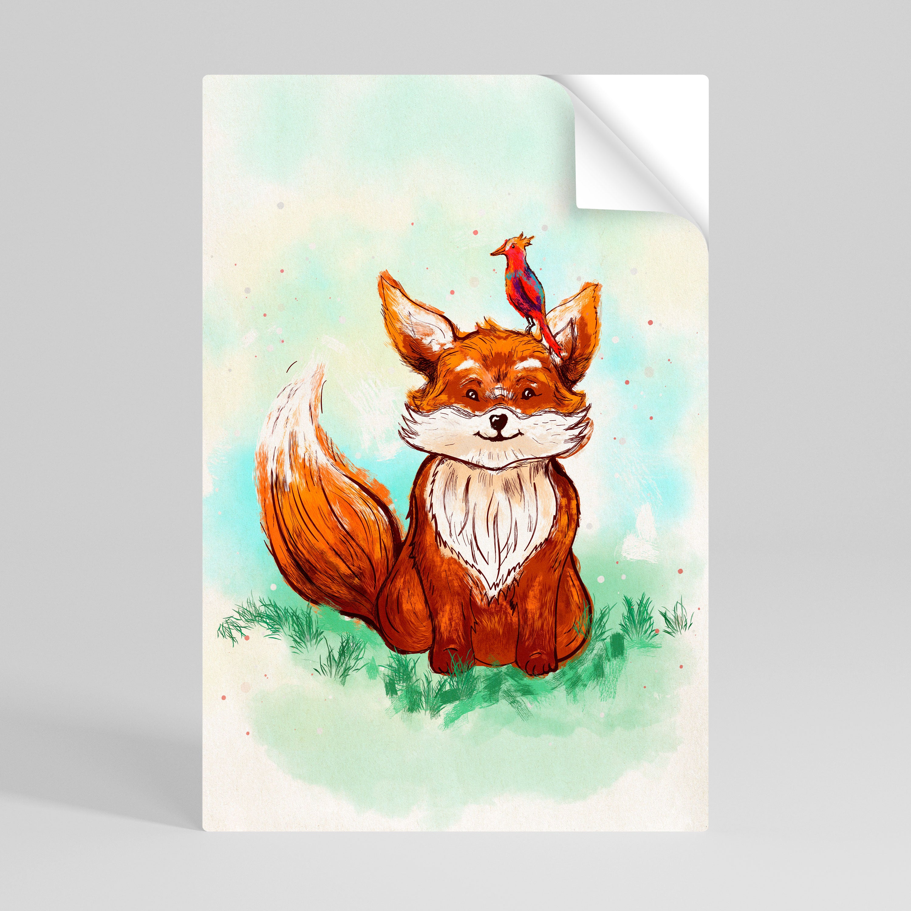 FOX FRIENDS Naklejka/Plakat pionowy